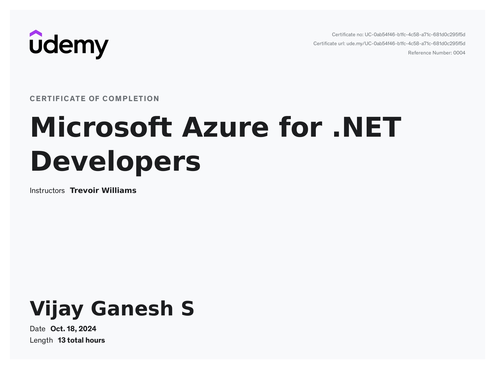Vijay Ganesh - Data Engineer | SQL | Azure | Cosmos DB | C# | .NET ...
