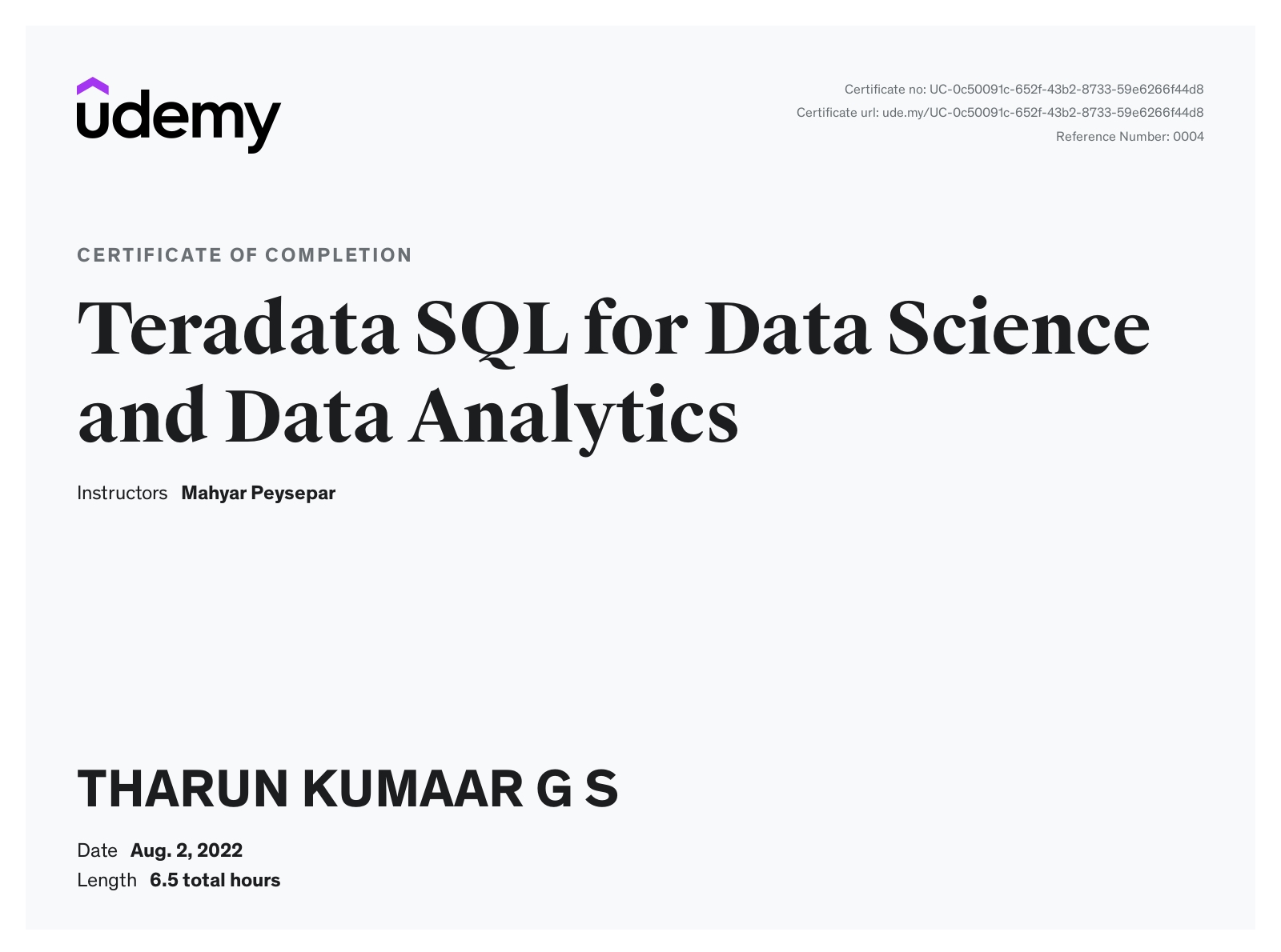 Tharun kumaar G S - Data & Analytics Engineer | Python | Tableau | SQL ...