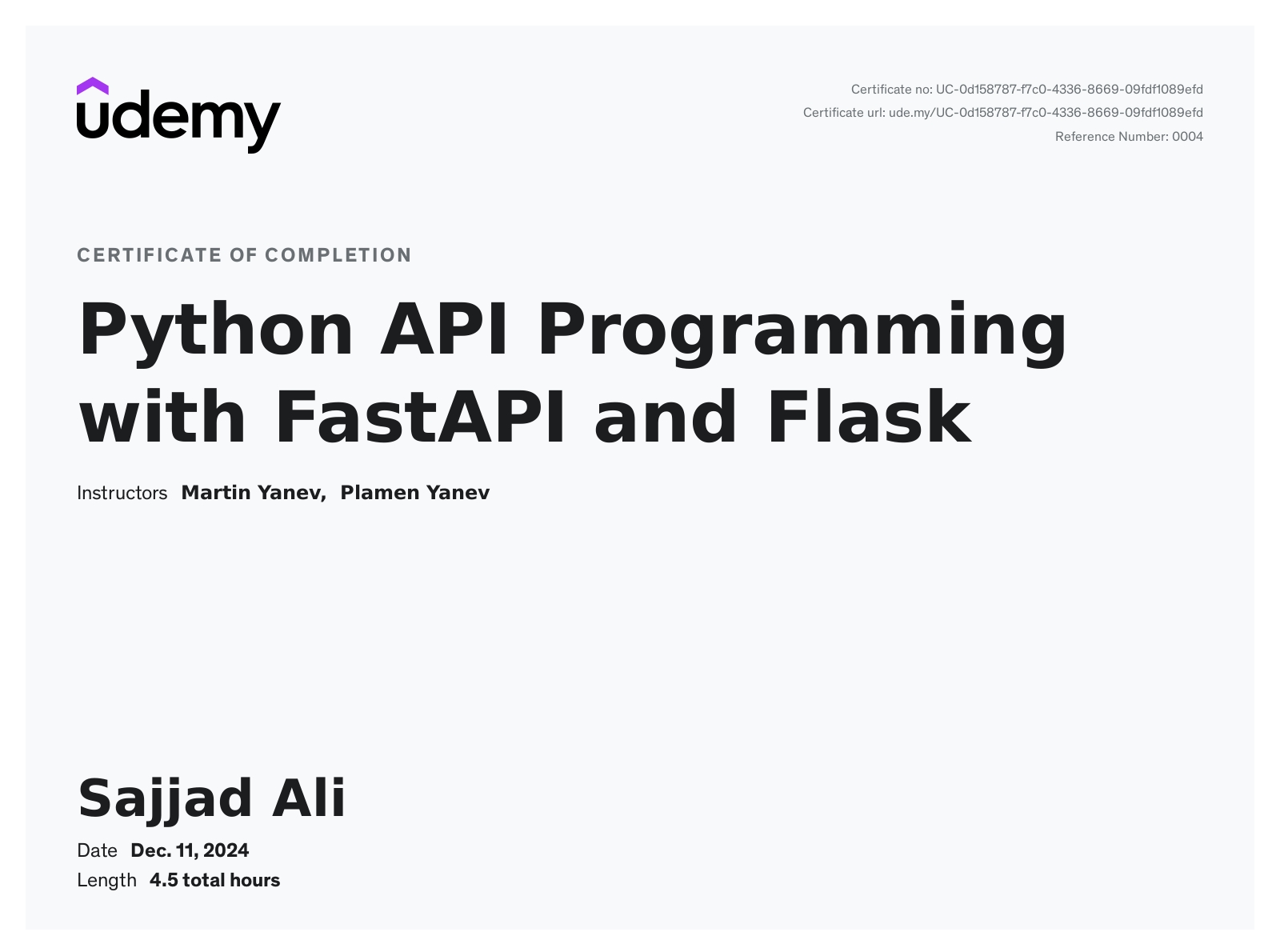 Python API Programming with FastAPI and Flask