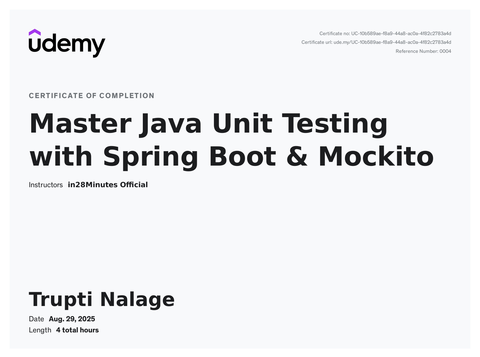TRUPTI SHIRISH NALAGE - Java Backend Developer | Spring Boot ...