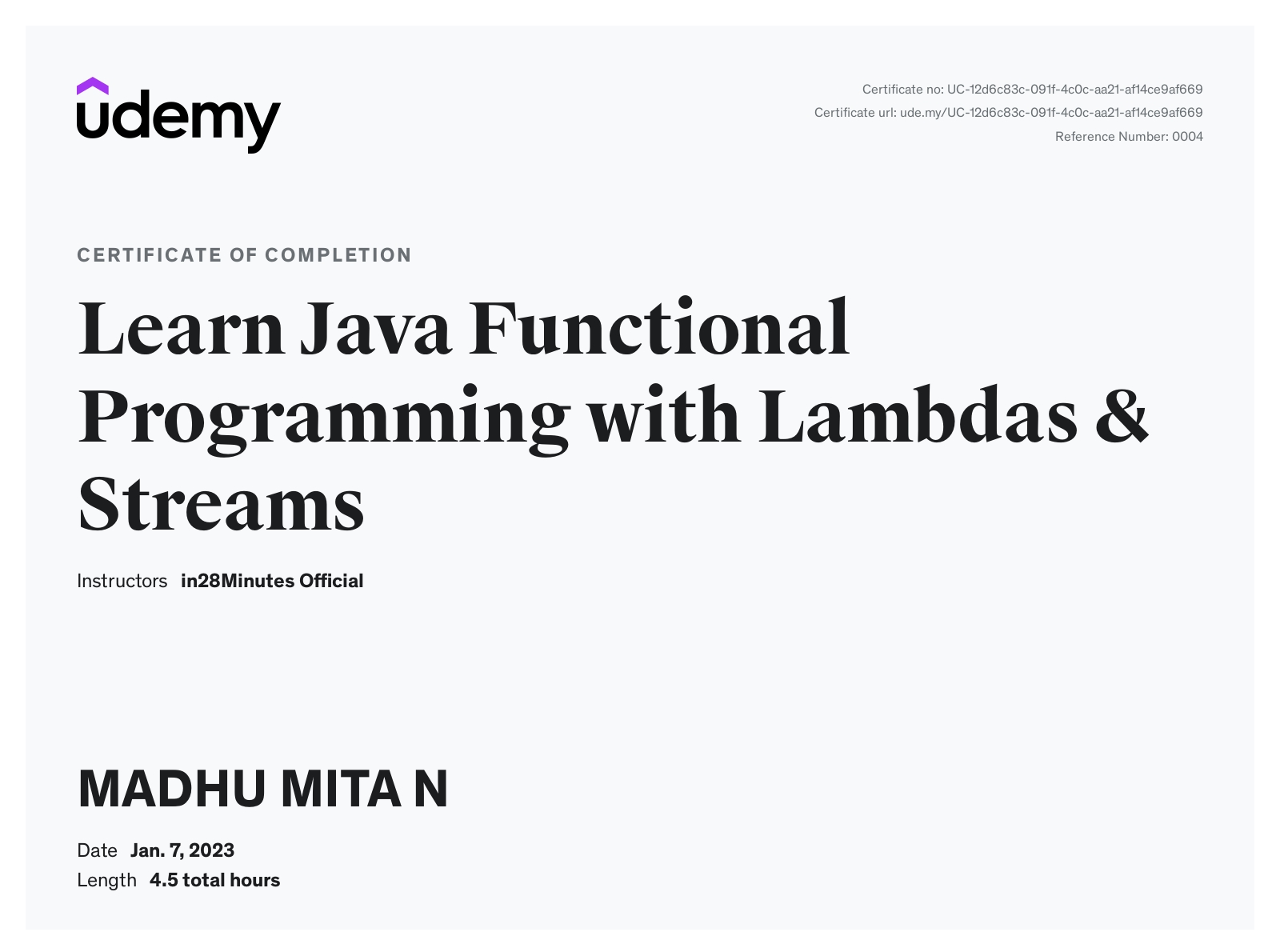 Madhu Mita N - React js | Spring Boot | Java professional | LinkedIn