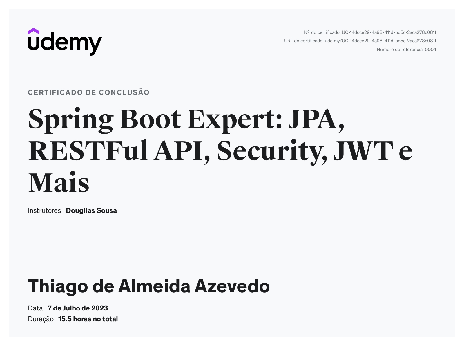 Thiago Azevedo - Software Developer 🔸 Java | Spring Framework | SQL ...