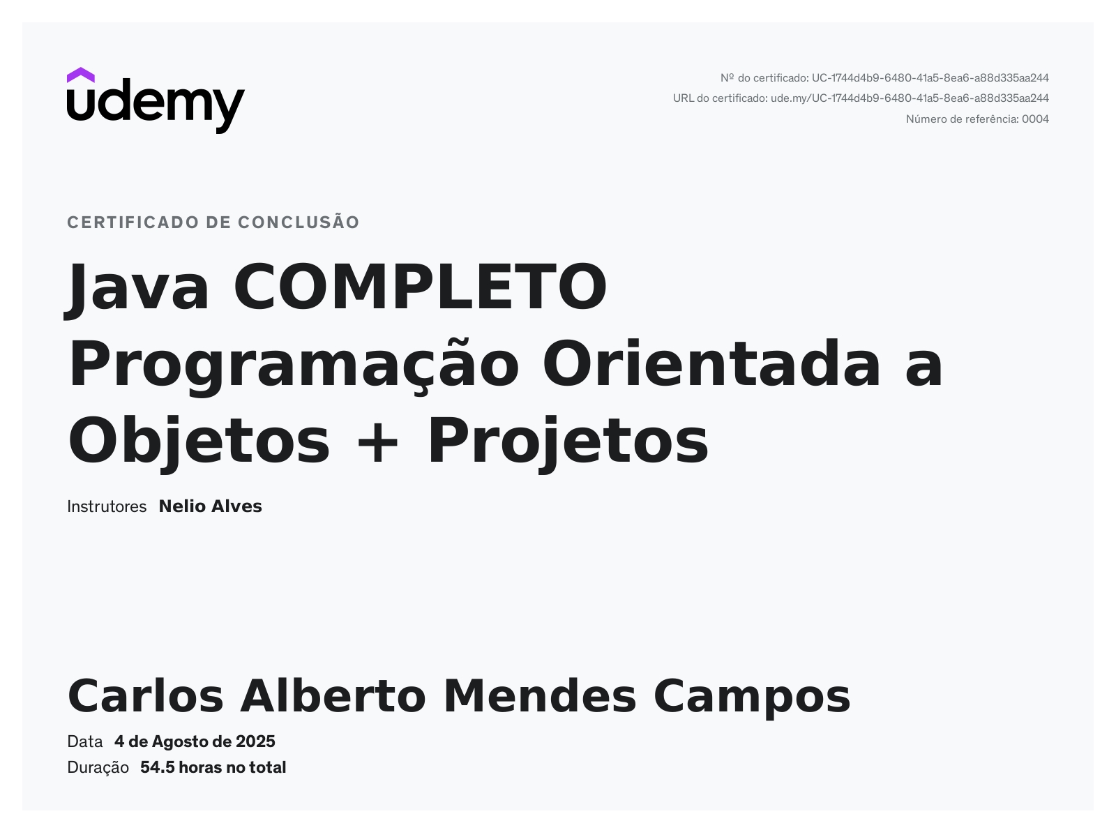 Carlos Alberto - Desenvolvedor Back end | Java | Spring Boot | MySQL ...