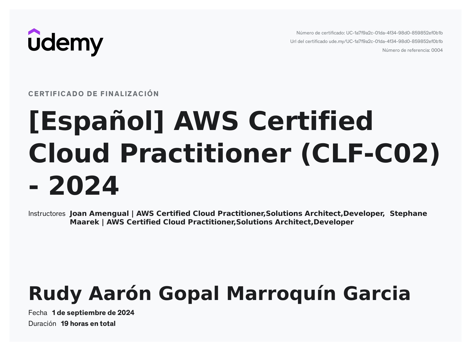 AWS Certified Cloud Practitioner (CLF-C02) - 2024