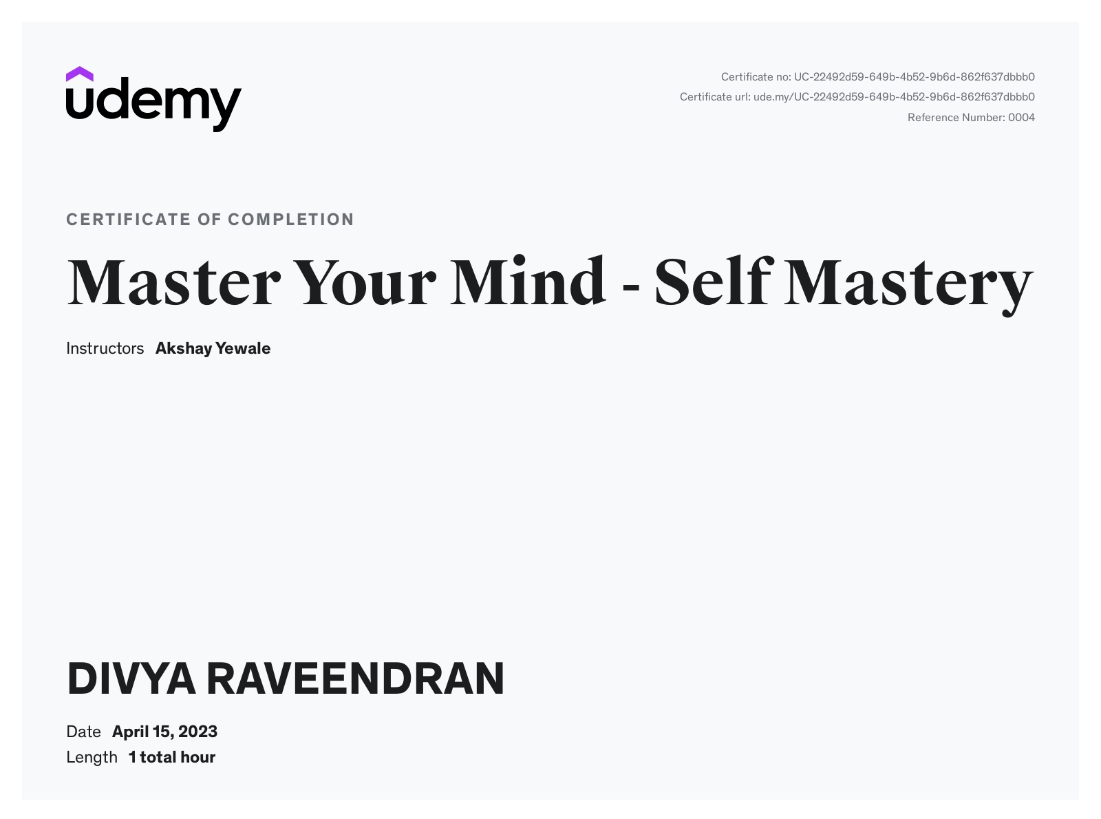 Master Your Mind - Self Mastery