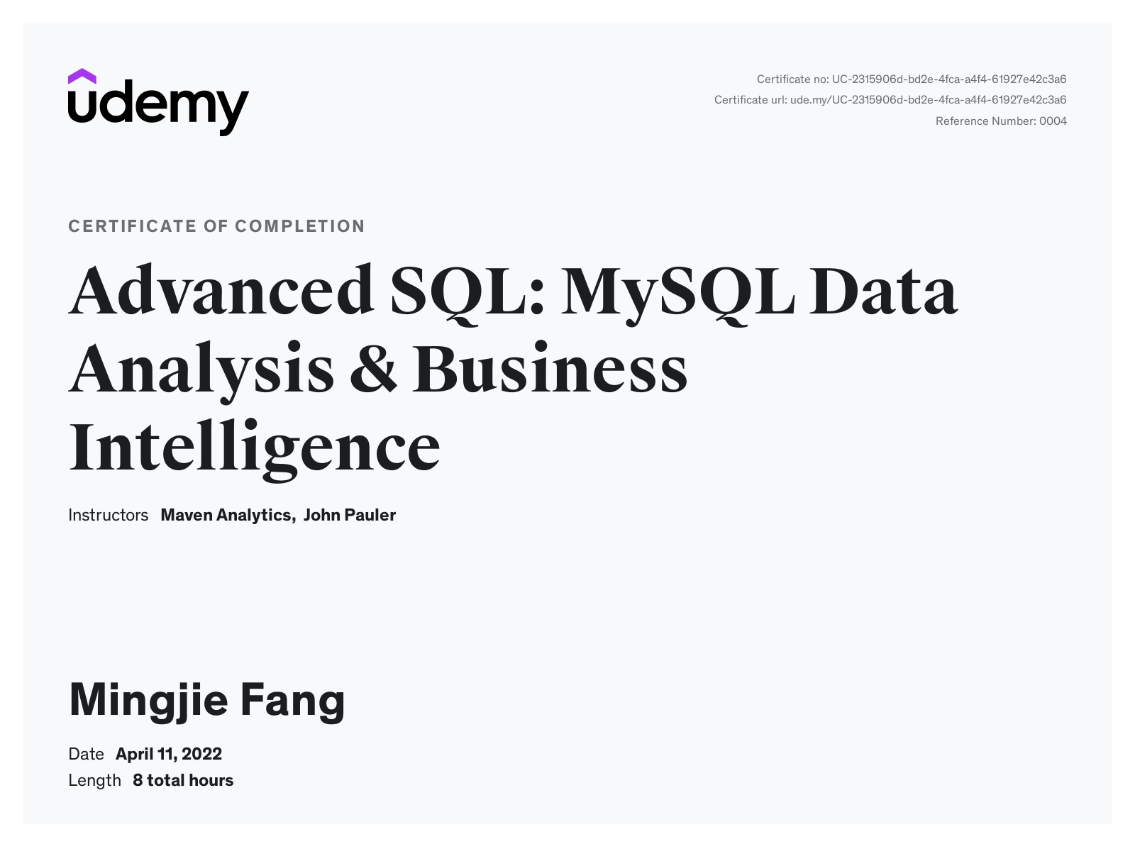 Mingjie Fang – Data Analyst | LinkedIn