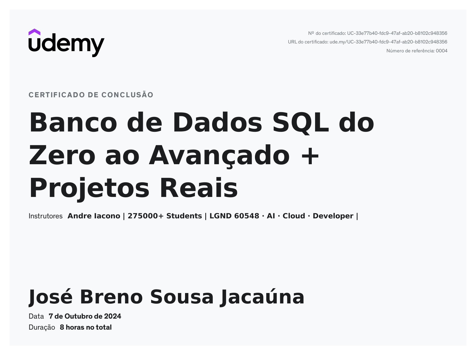José Breno - Full Stack Developer with experience improving and ...