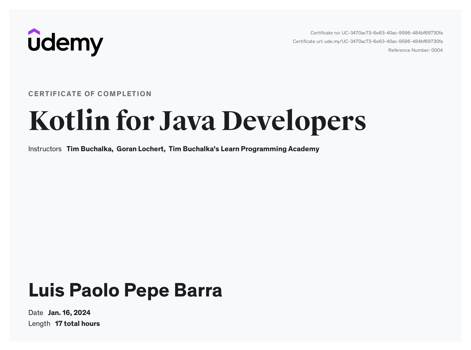 Luis Pepe Barra - Java Software Developer. | LinkedIn