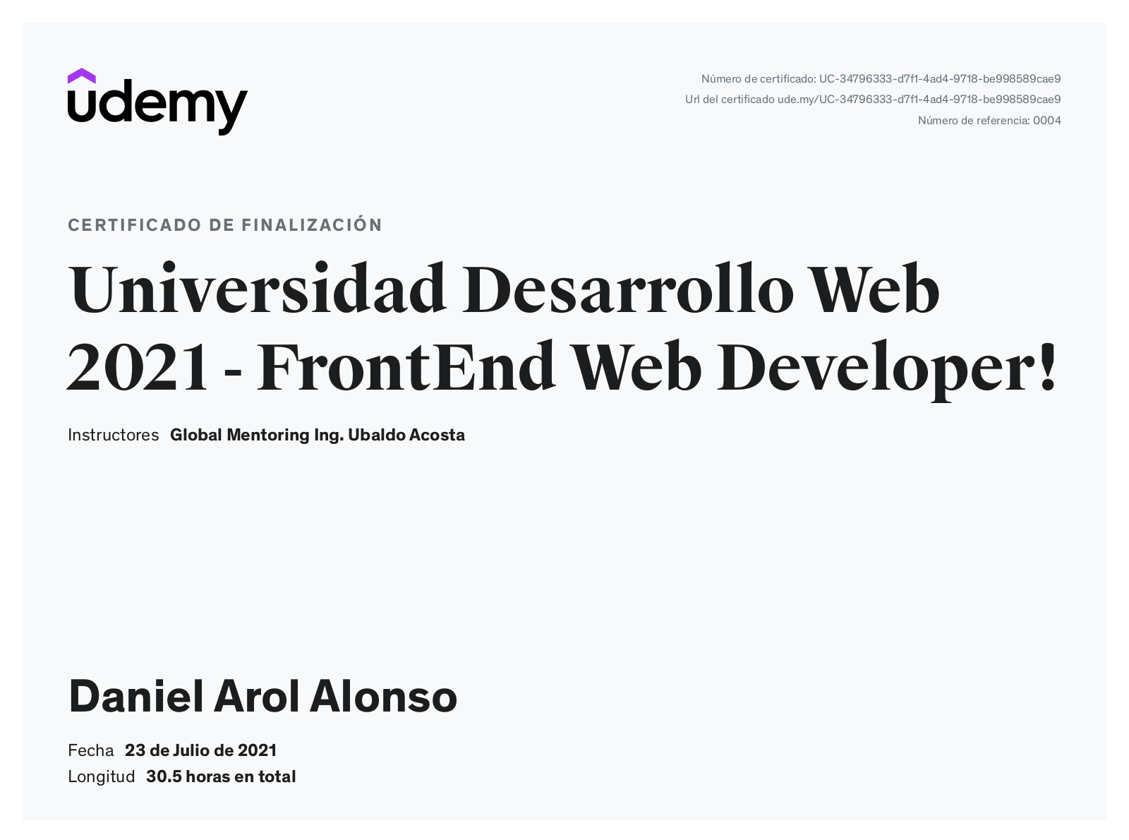 Arol Alonso - Full-Stack developer | LinkedIn