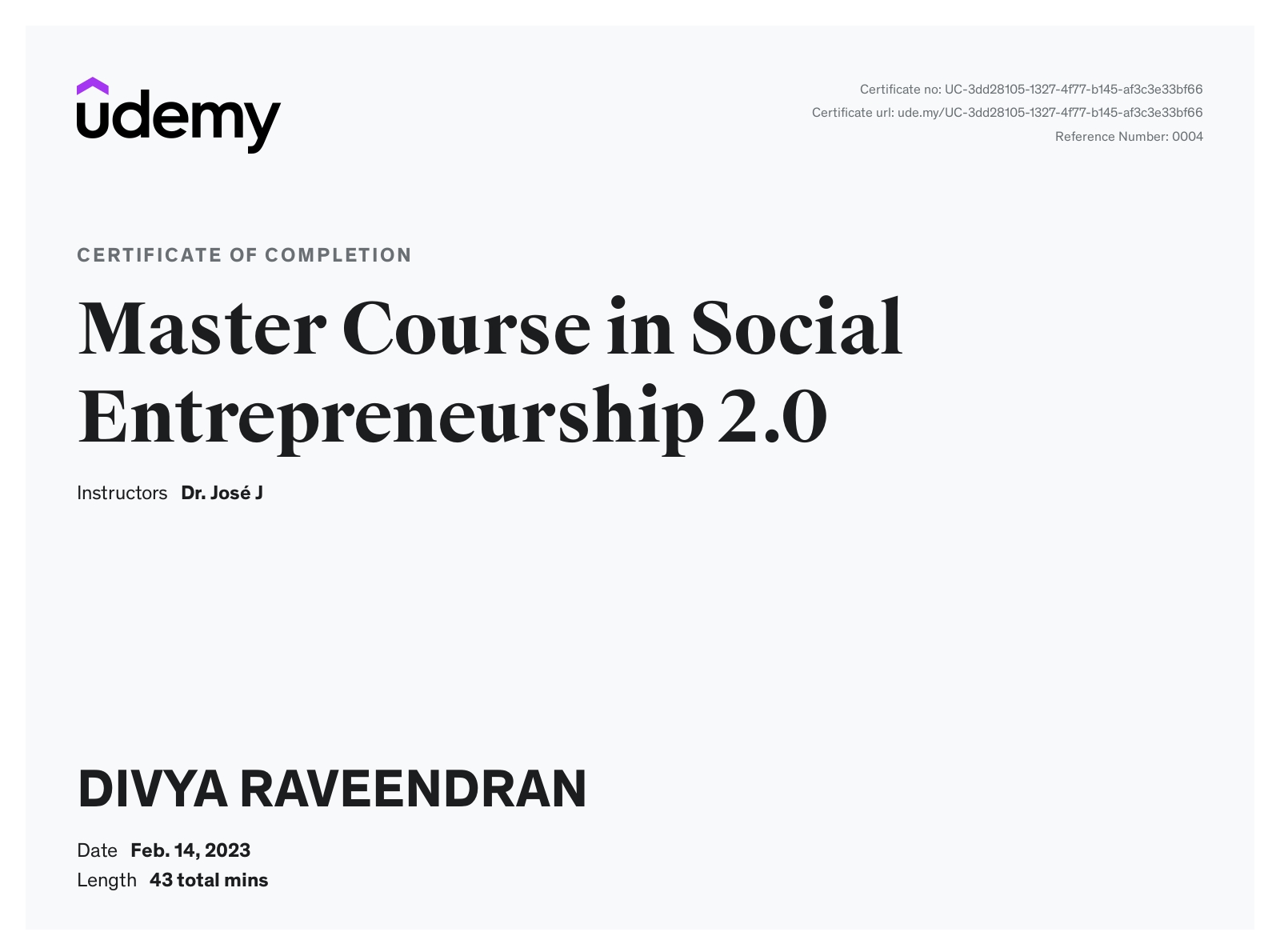 Master Course in Social Entrepreneurship 2.0