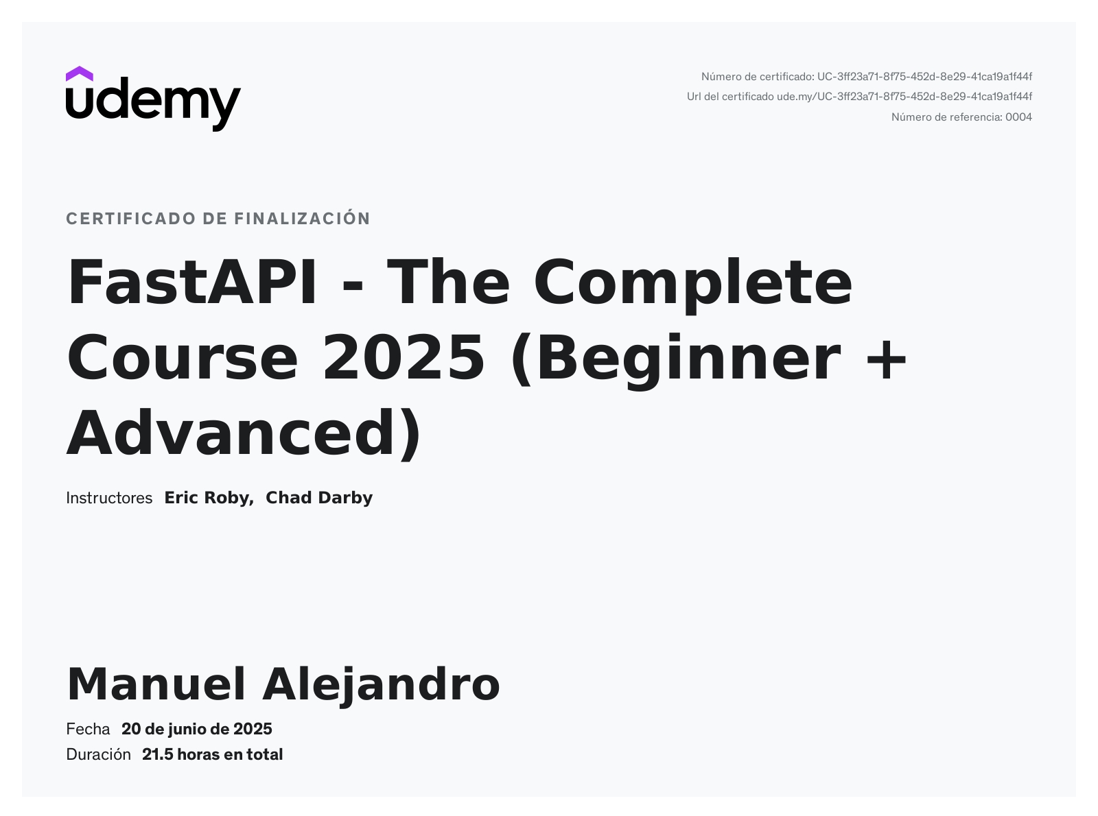 FastAPI - The Complete Course 2025 (Beginner + Advanced)