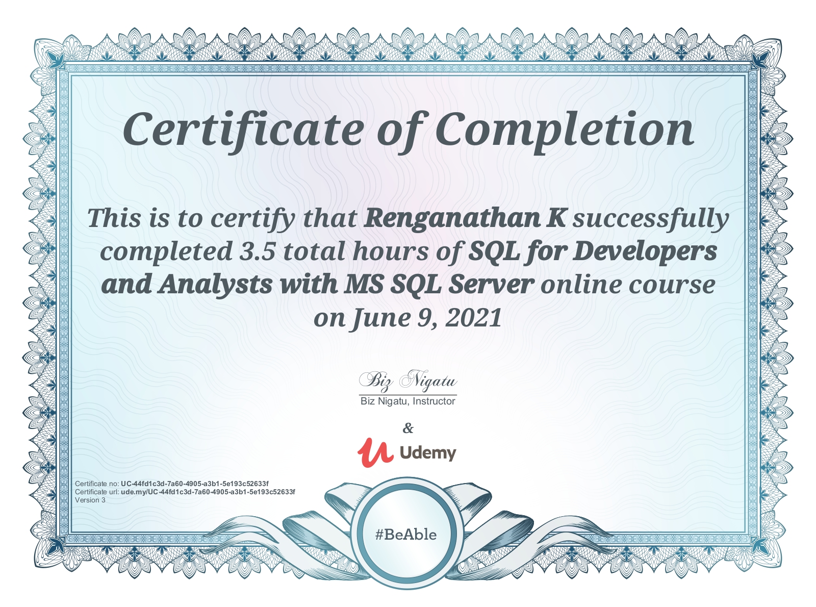 Renganathan K - Customer Remediation @ Nab , Business Analyst | Agile ...