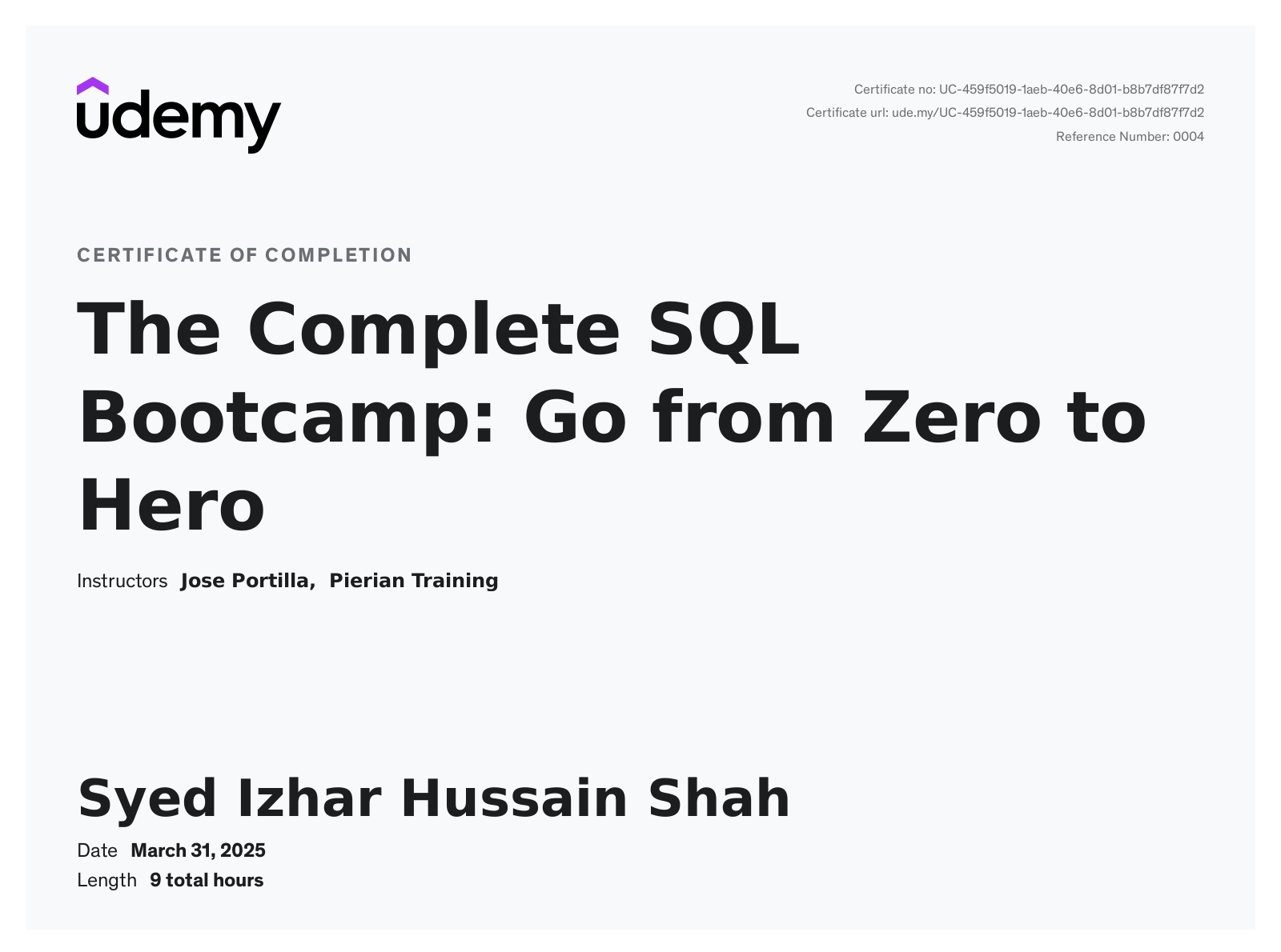 Izhar Shah - IBM Certified Data Analyst |Data Analyst | Expert in SQL ...
