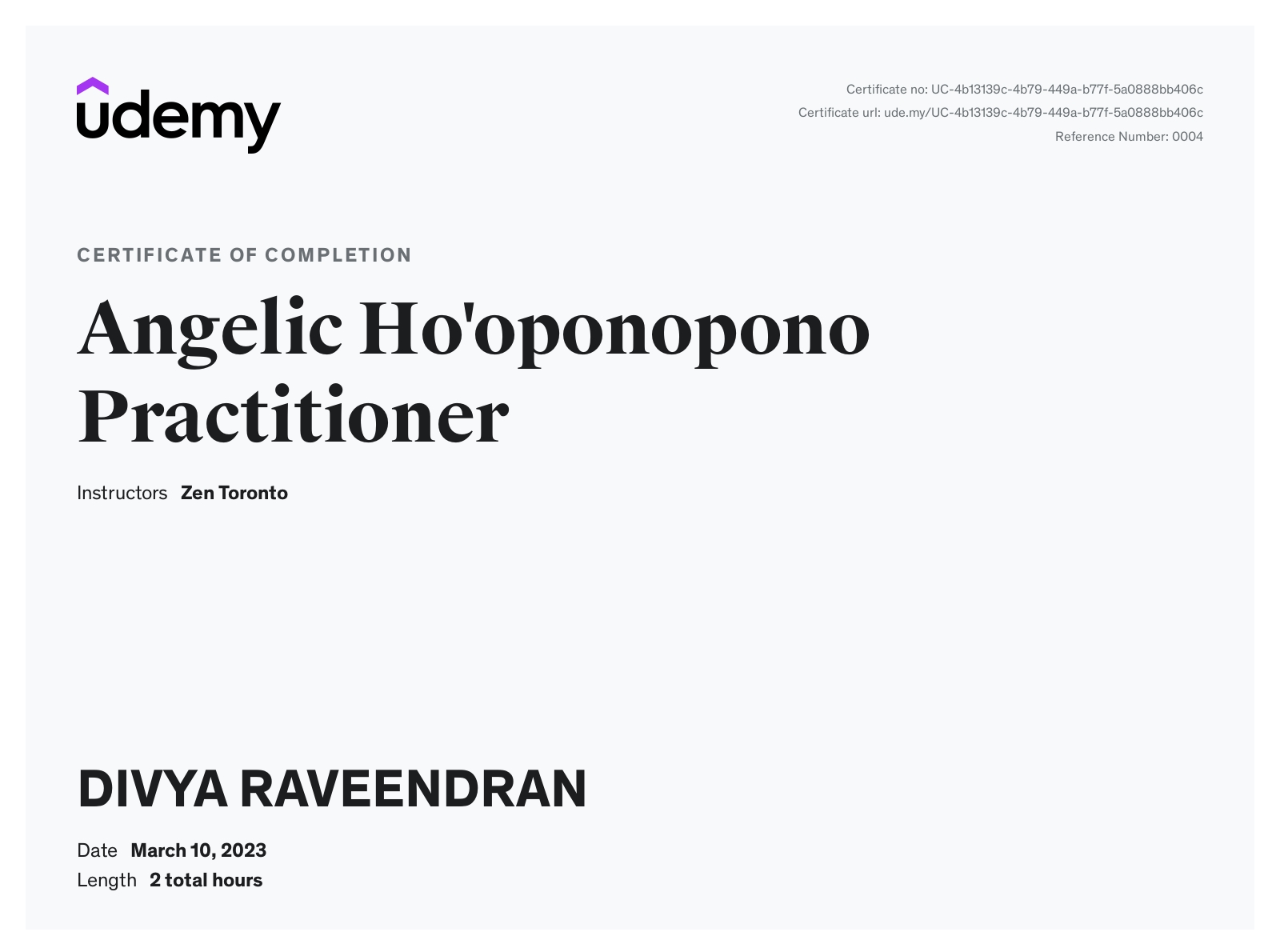 Angelic Ho'oponopono Practitioner