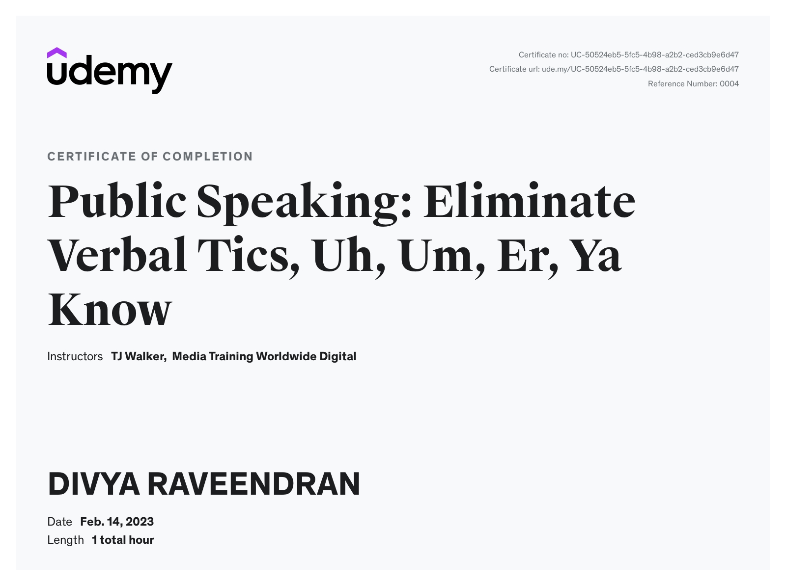 Public Speaking: Eliminate Verbal Tics, Uh, Um, Er, Ya Know