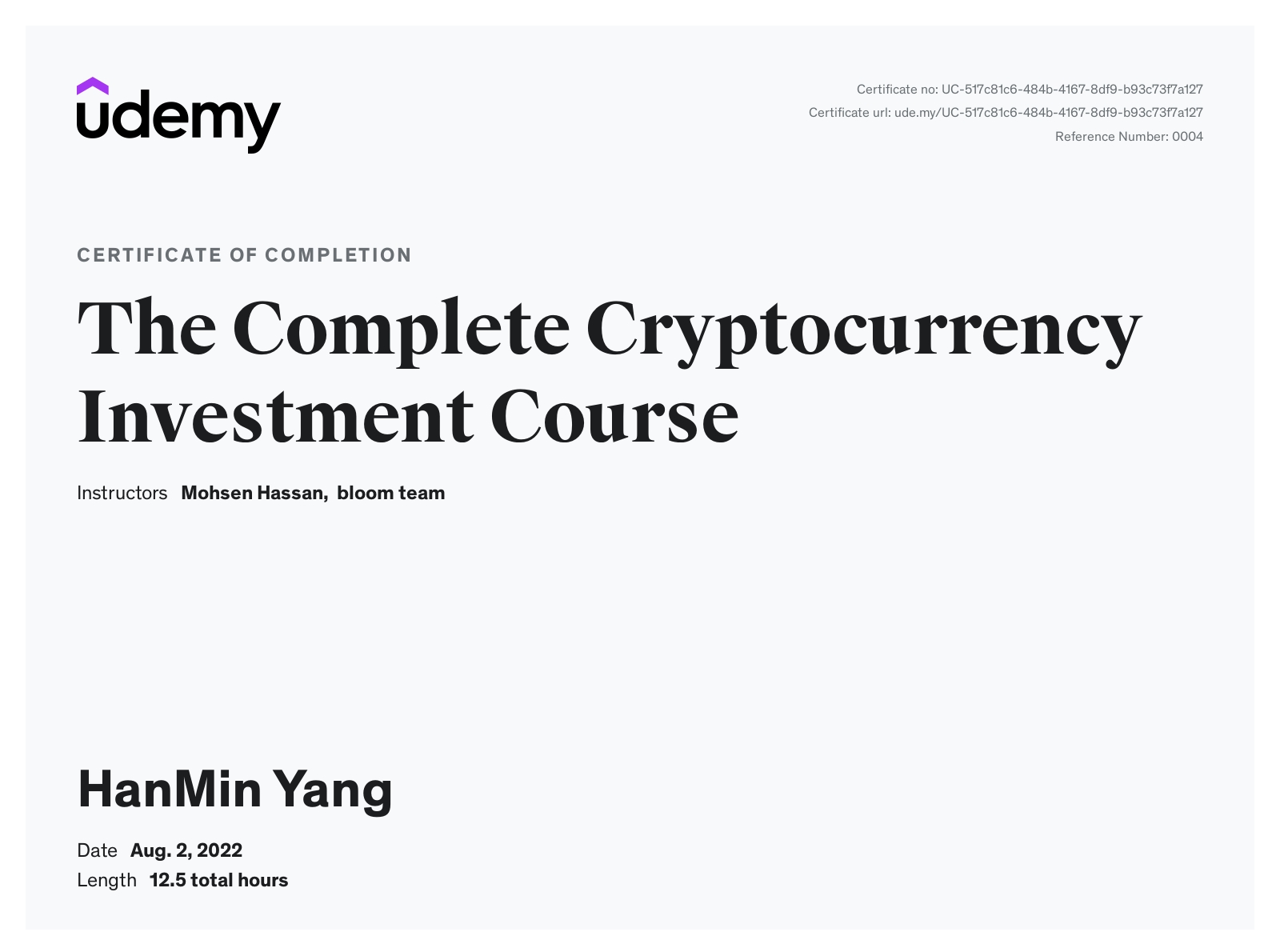 Hanmin HanMin YANG - Dabbling in Digital Assets aka Crypto | LinkedIn