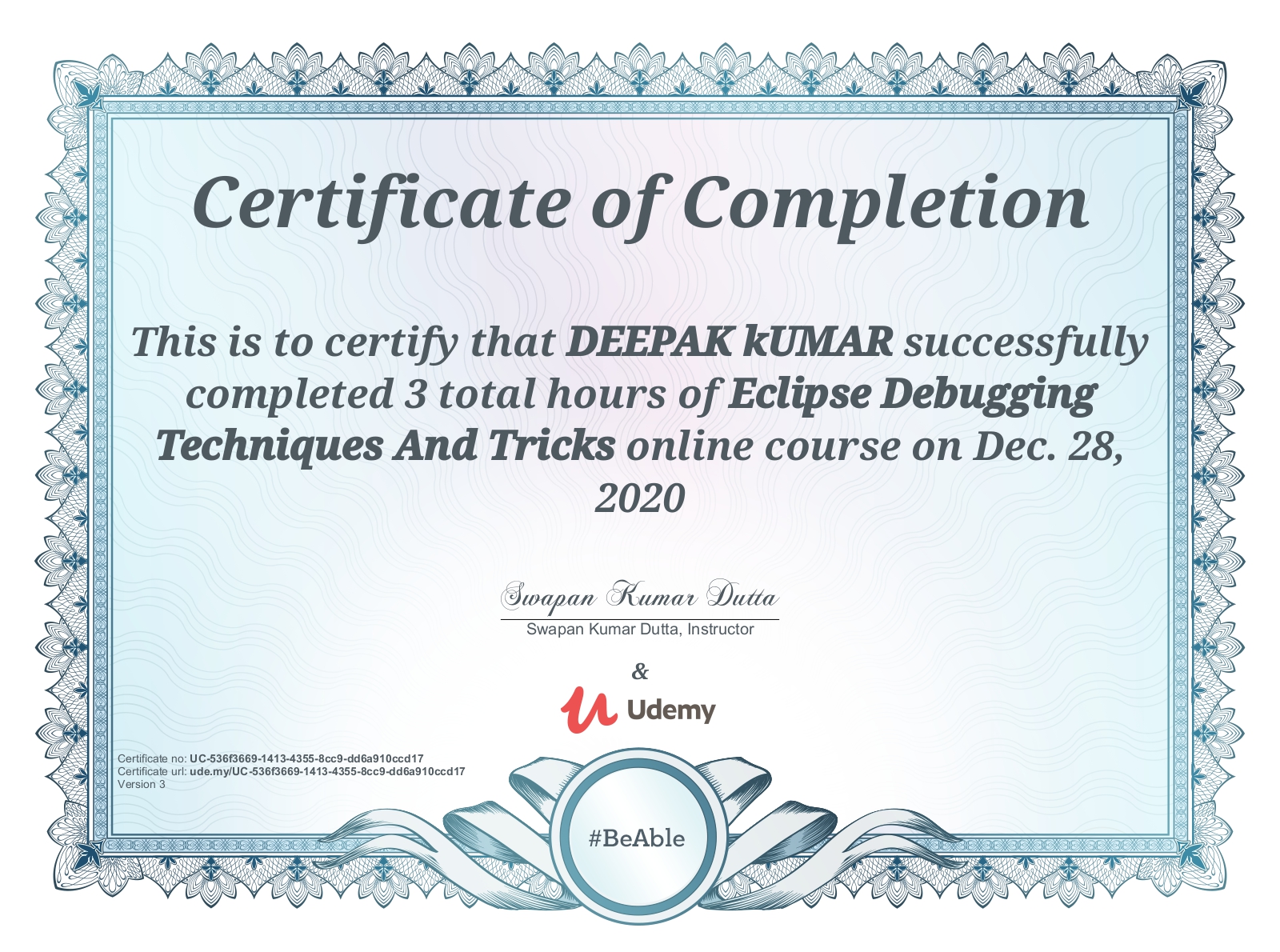 Deepak kumar - BackEnd Engineer at Genpact || ex-CTS || Java core ...
