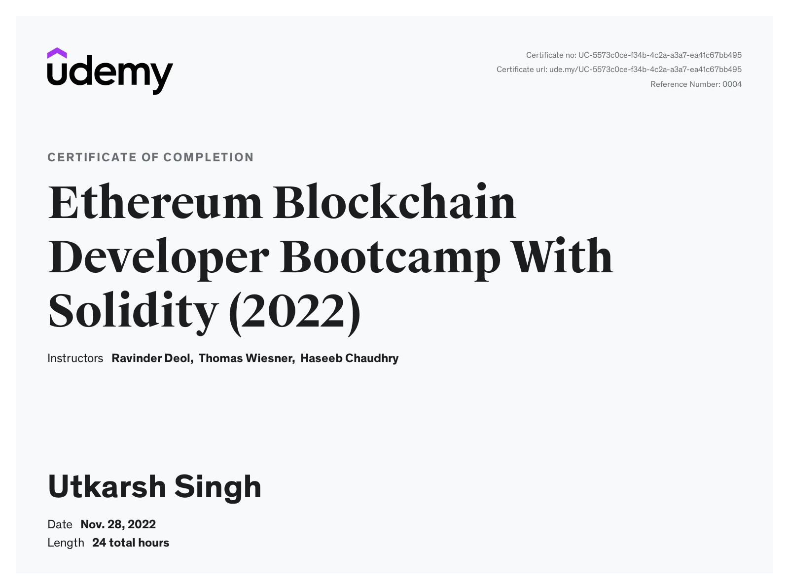 Utkarsh Singh - Full Stack developer || Smart contract & dApp developer ...