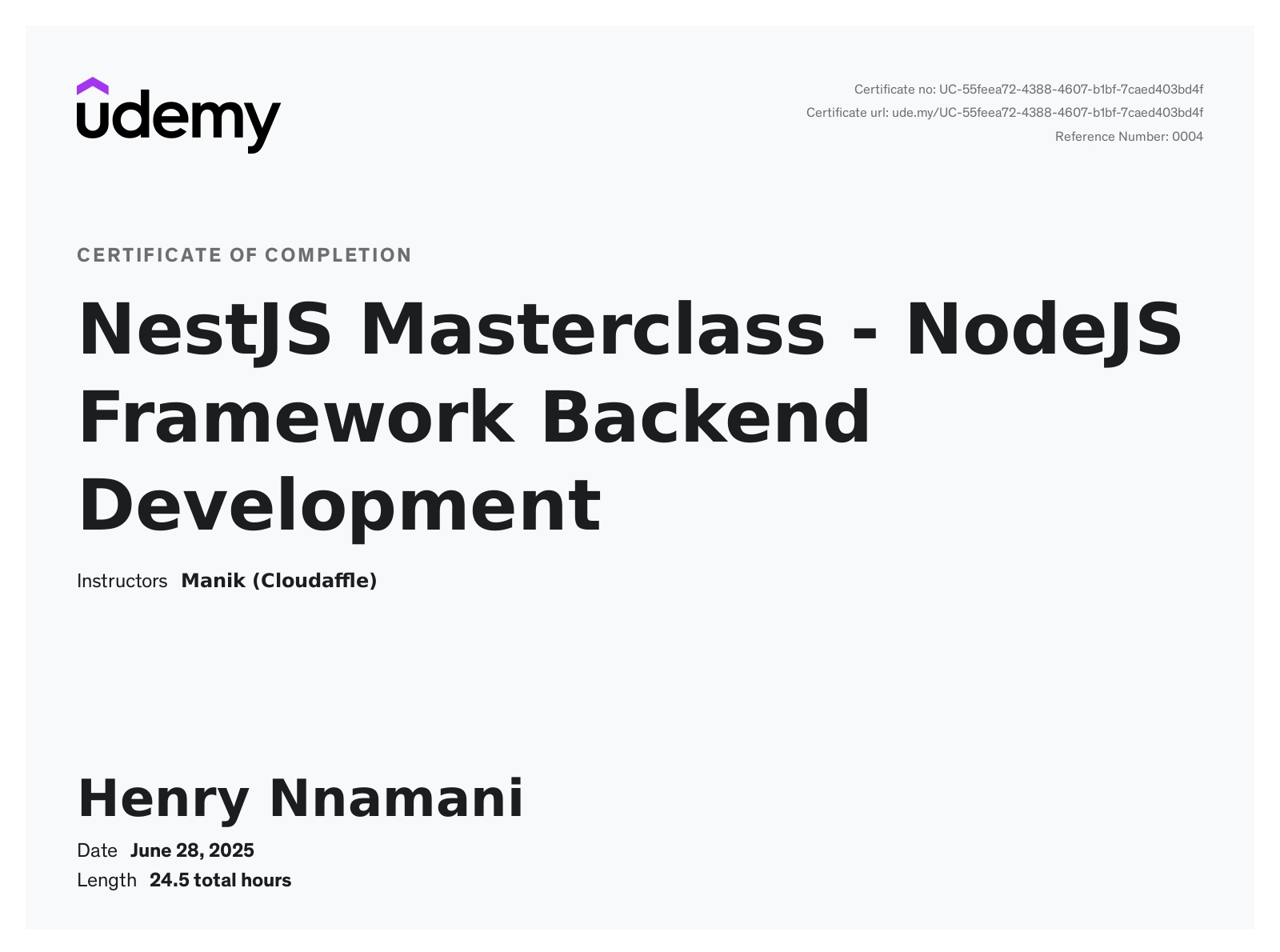 NestJs Masterclass - NodeJs Framework for Backend Development