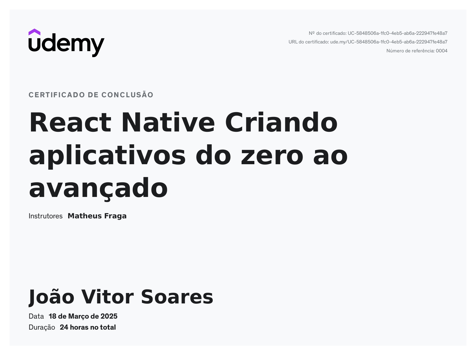 João Vitor Soares - Desenvolvedor mobile | JavaScript | React Native ...