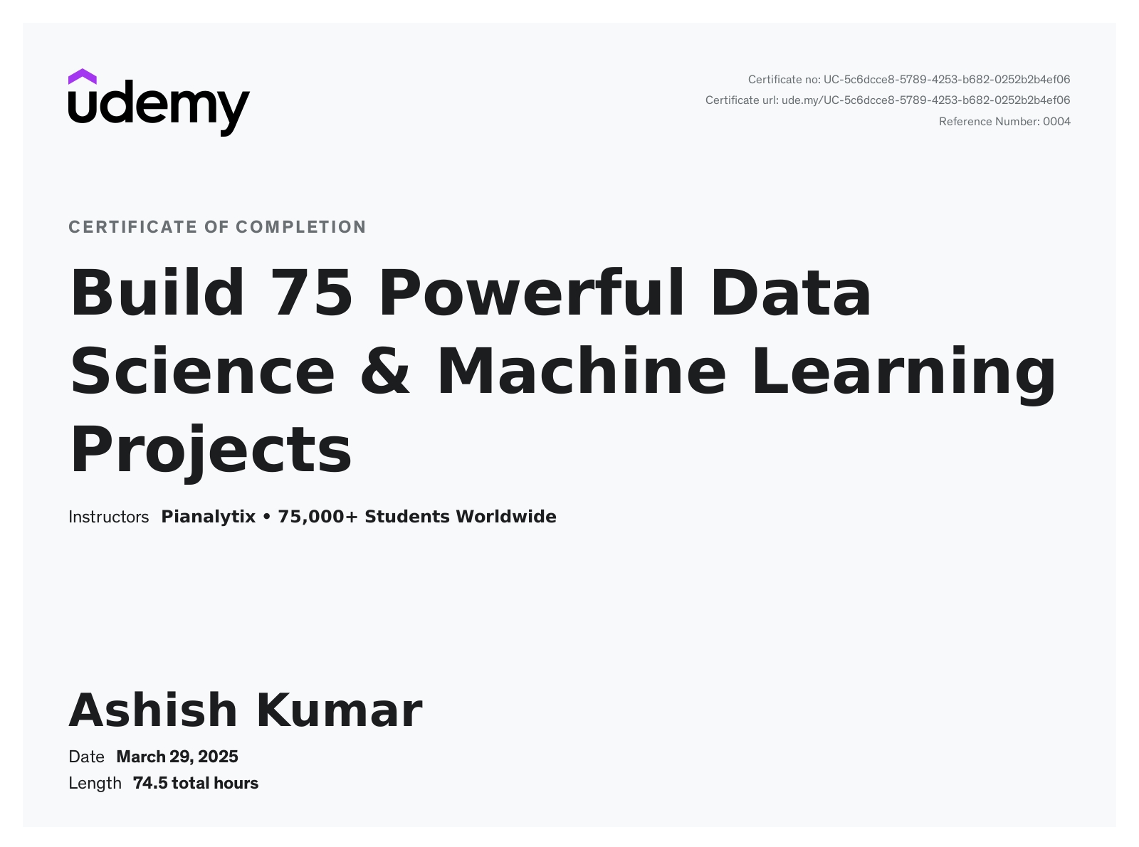 Ashish Kumar - MACHINE LEARNING| DEEP LEARNING|NLP| GENERATIVE -AI ...