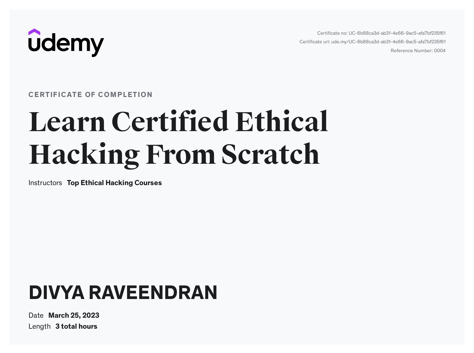 Learn Certified Ethical Hacking From Scratch