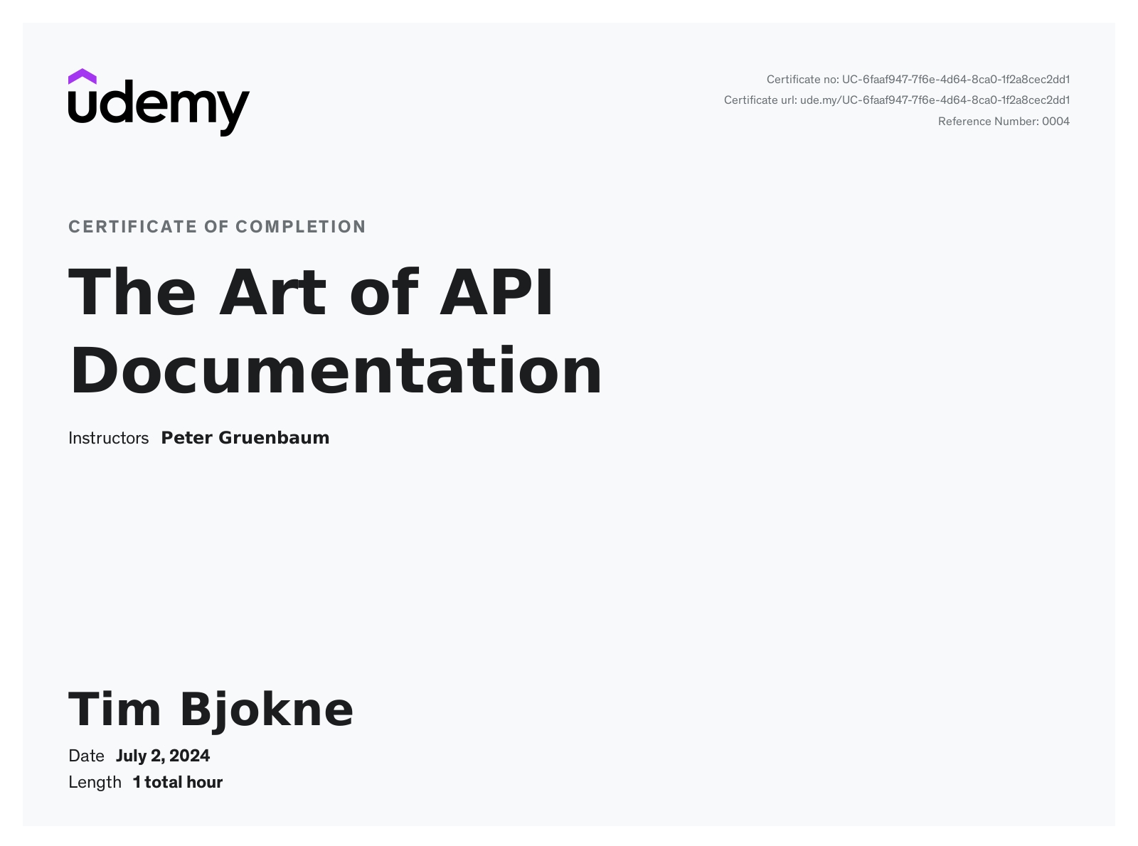 Tim Bjokne on LinkedIn: The third course in API documentation, The Art ...