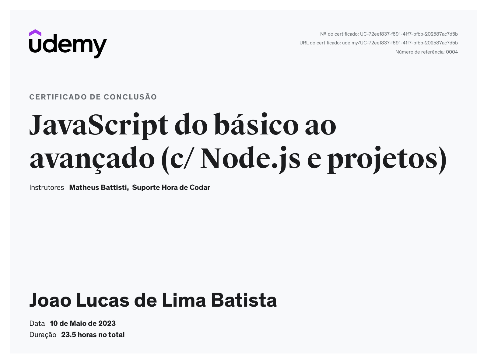 Joao Lucas de Lima Batista - Desenvolvedor Full Stack Front-End, Mobile ...