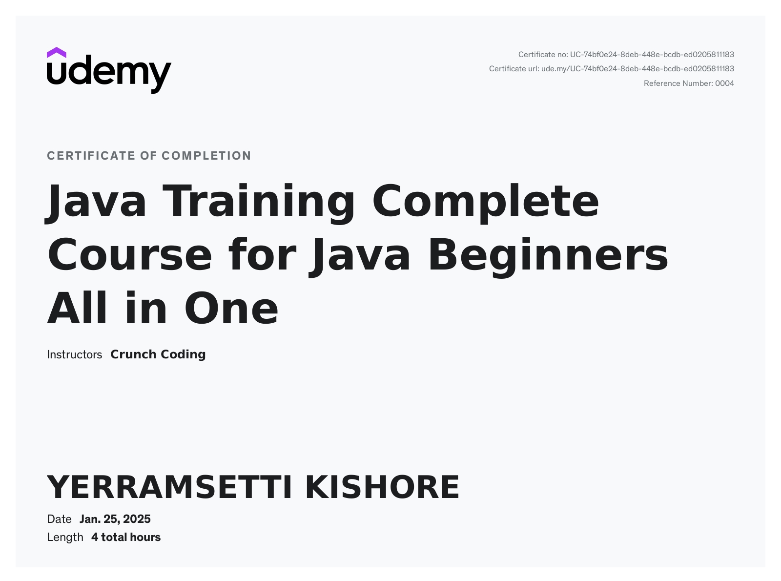 Kishore Yerramsetti - Full-Stack Web Developer | Java & Python Engineer ...