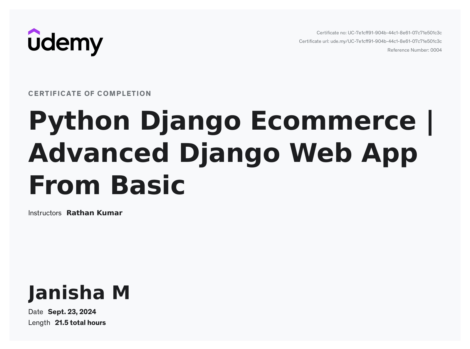 ‏Janisha M‏ - ‏Web Developer | Python-Django Full Stack Developer ...