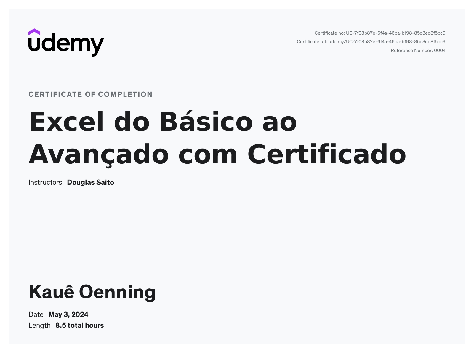 Udemyemy Python Spring Kauê Oenning - Desenvolvedor Back-end | Engenheiro de IA & Automação ...