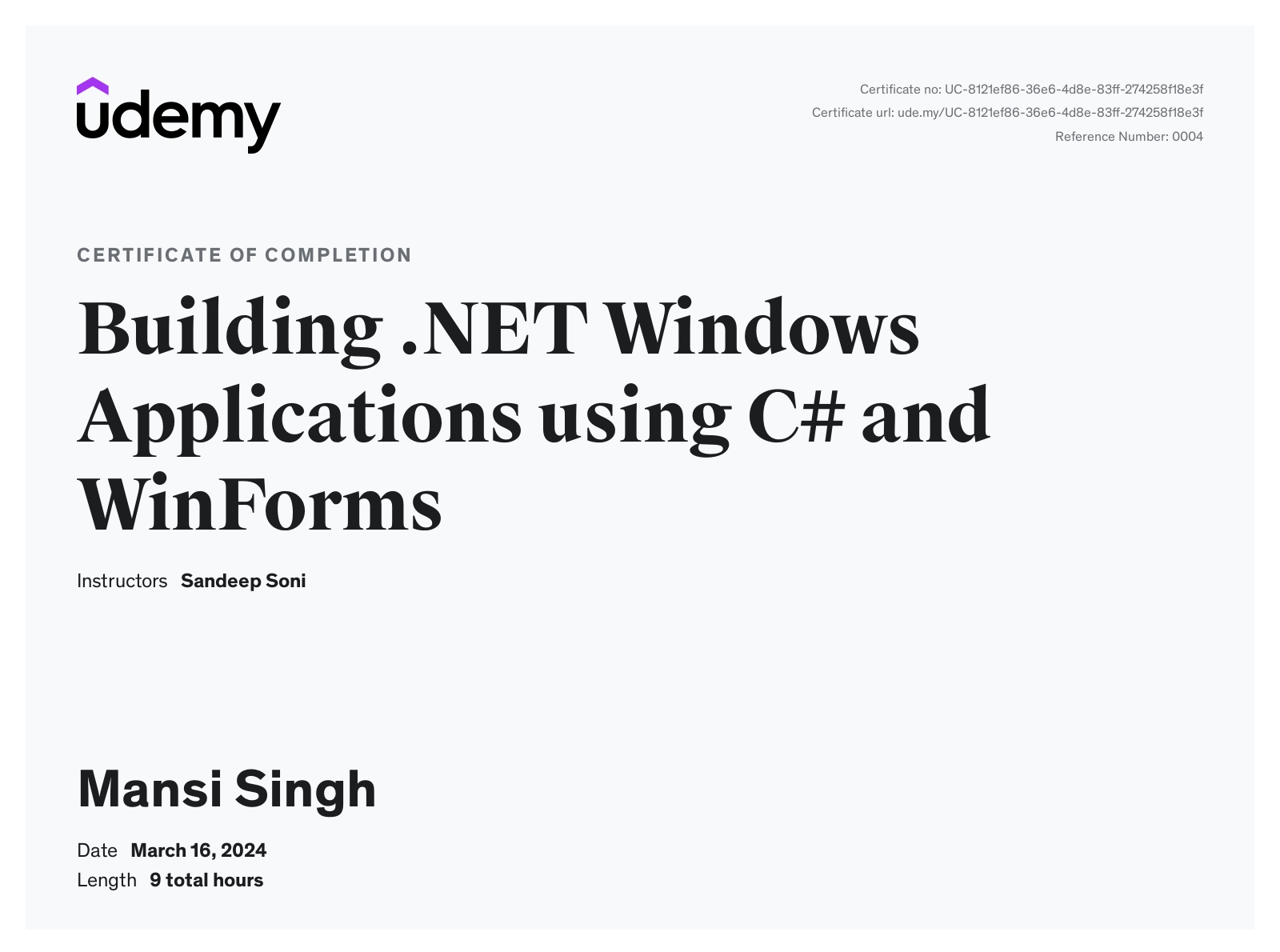 Mansi Singh - Software Engineer | 3+ Years Experience | C# | .NET | SQL ...