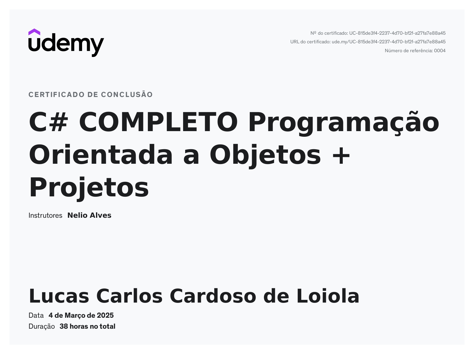 Lucas Carlos - Desenvolvedor C# | .Net | BackEnd | SQLServer | LinkedIn