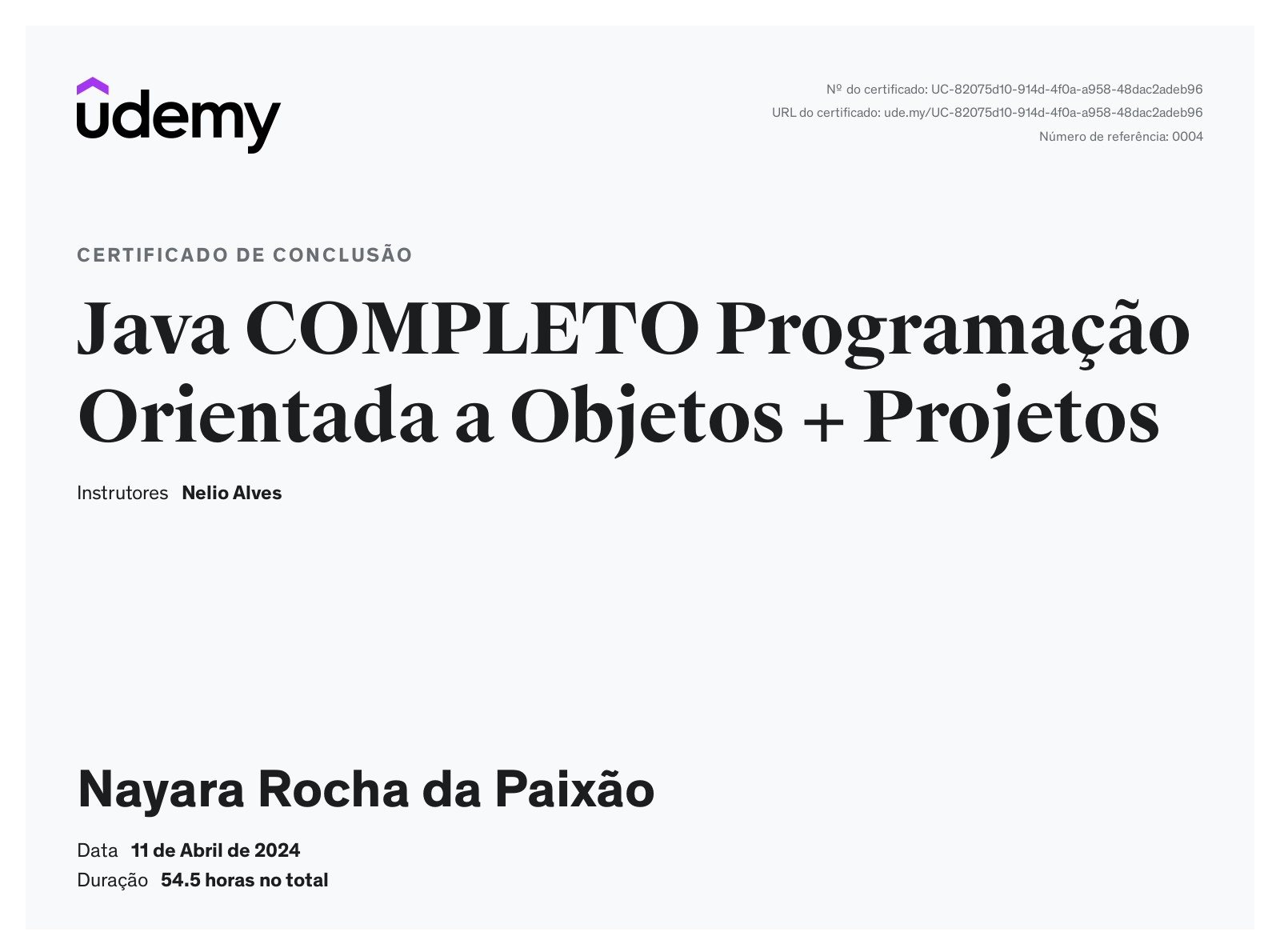 Nayara Rocha da Paixão - Desenvolvedor Júnior l C# l .Net l Java l ...