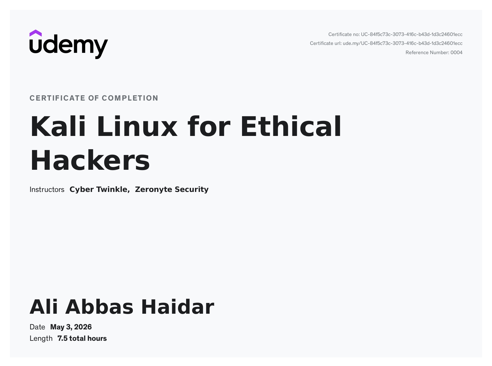 Ali Abbas Haidar - Cybersecurity Researcher | LinkedIn