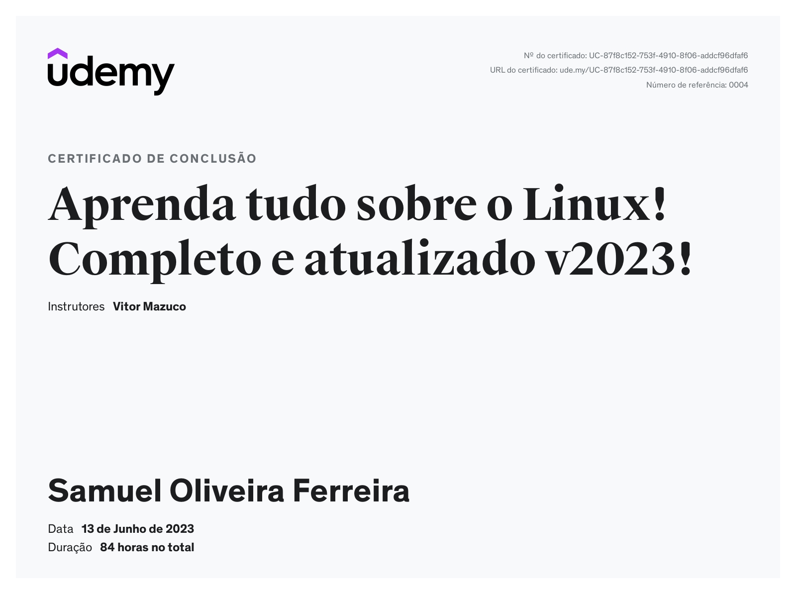 Samuel Ferreira - Dev Web 💻 | LinkedIn