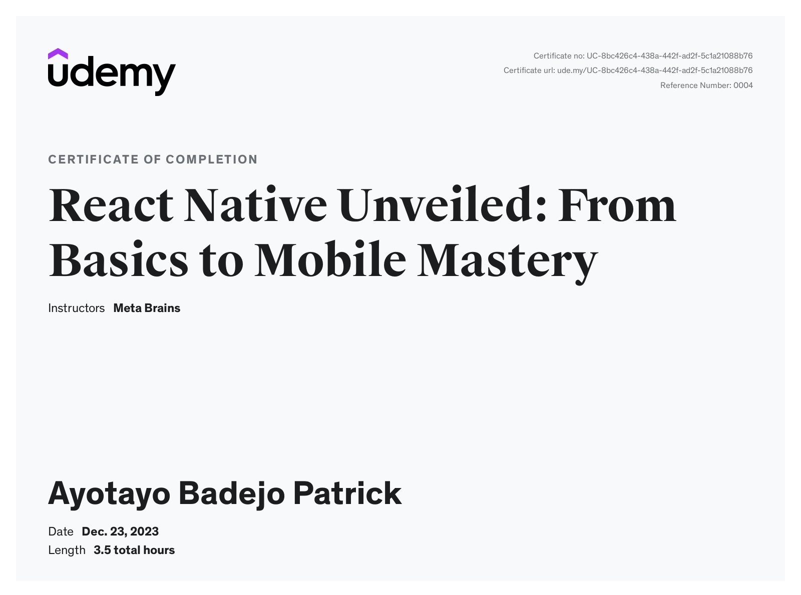 Badejo Ayotayo - Software Engineer| React Native | MERN stack developer ...