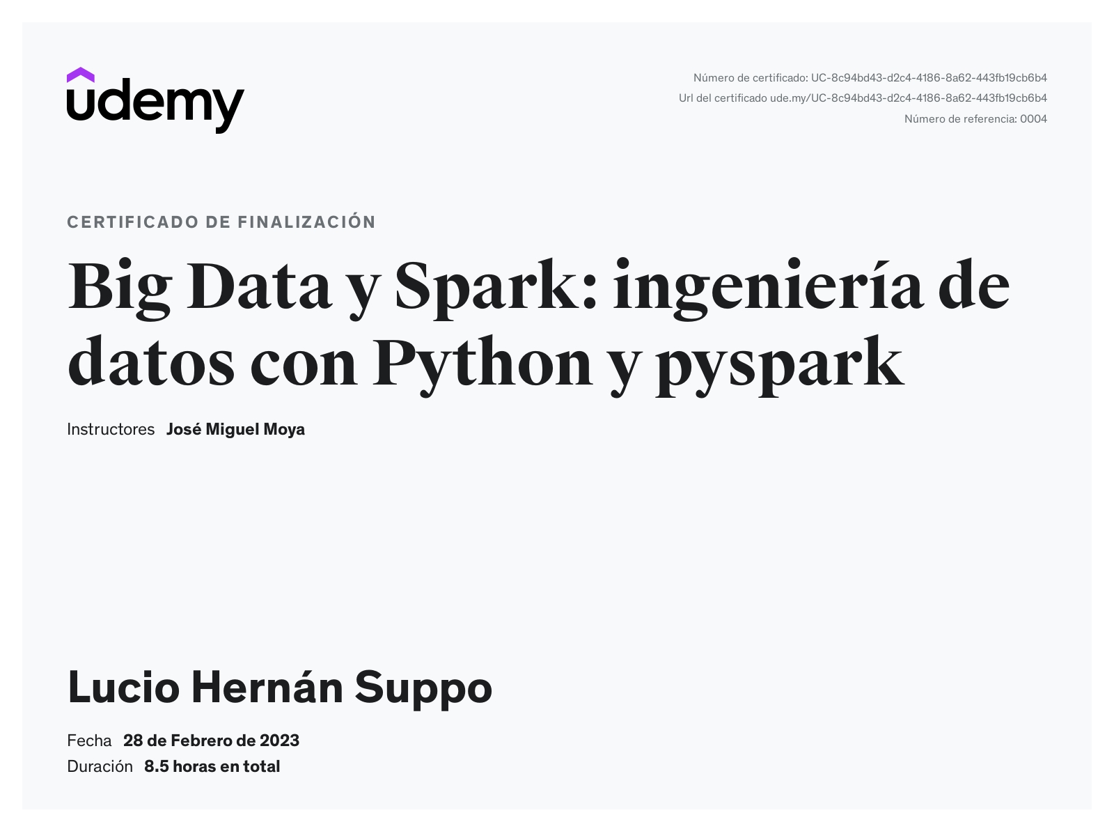 Lucio Hernán Suppo - Data Engineer | Data Platform | LinkedIn