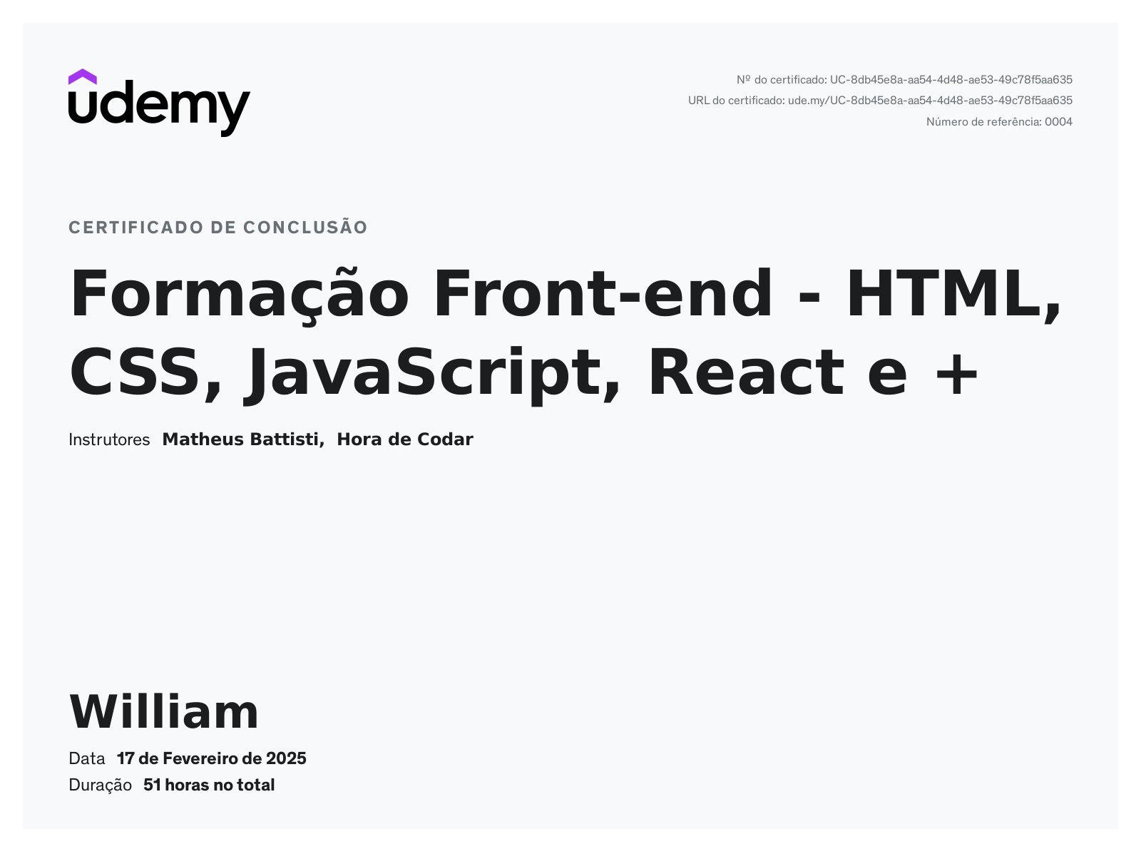 William George - Front-end Developer | ReactJs | NextJs | HTML | CSS ...
