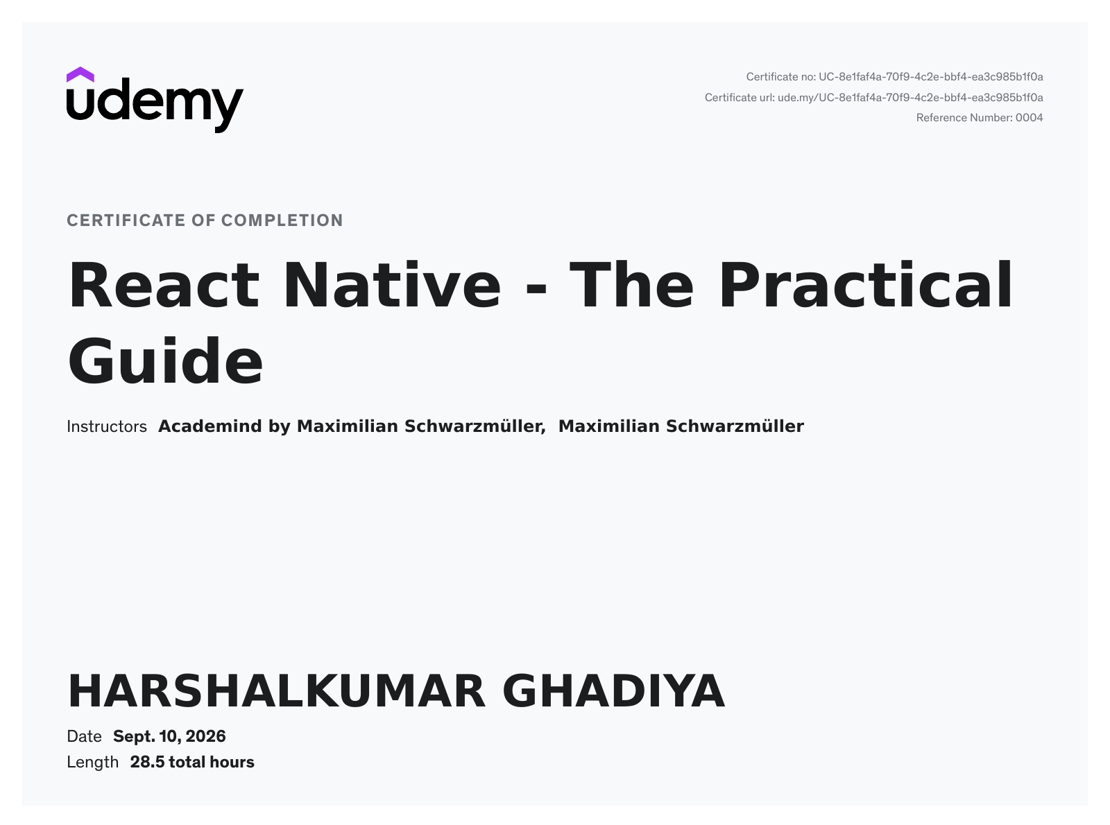 React Native - The Practical Guide