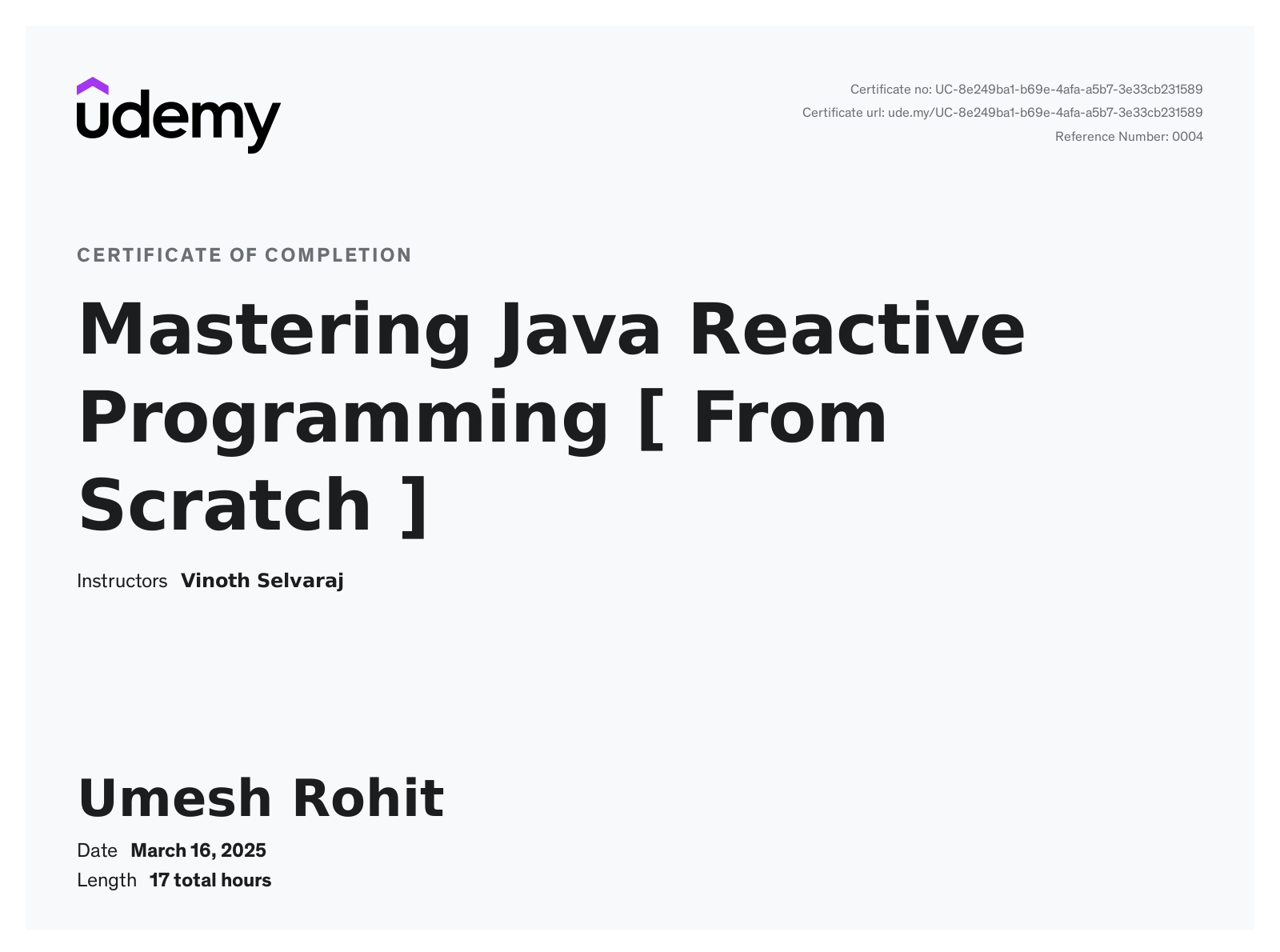 UMESH R. - 💼 Java Technical Lead @ Wipro🎓 MCA ☕ Java🌱 Spring Boot ⚡ ...