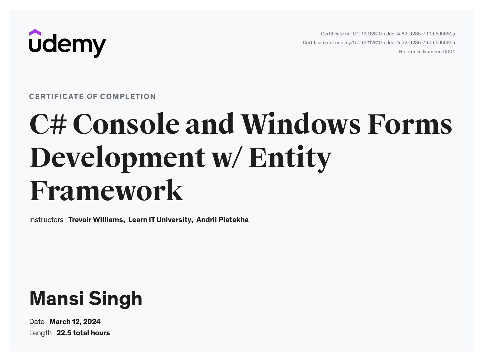 Mansi Singh - Software Engineer | 3+ Years Experience | C# | .NET | SQL ...