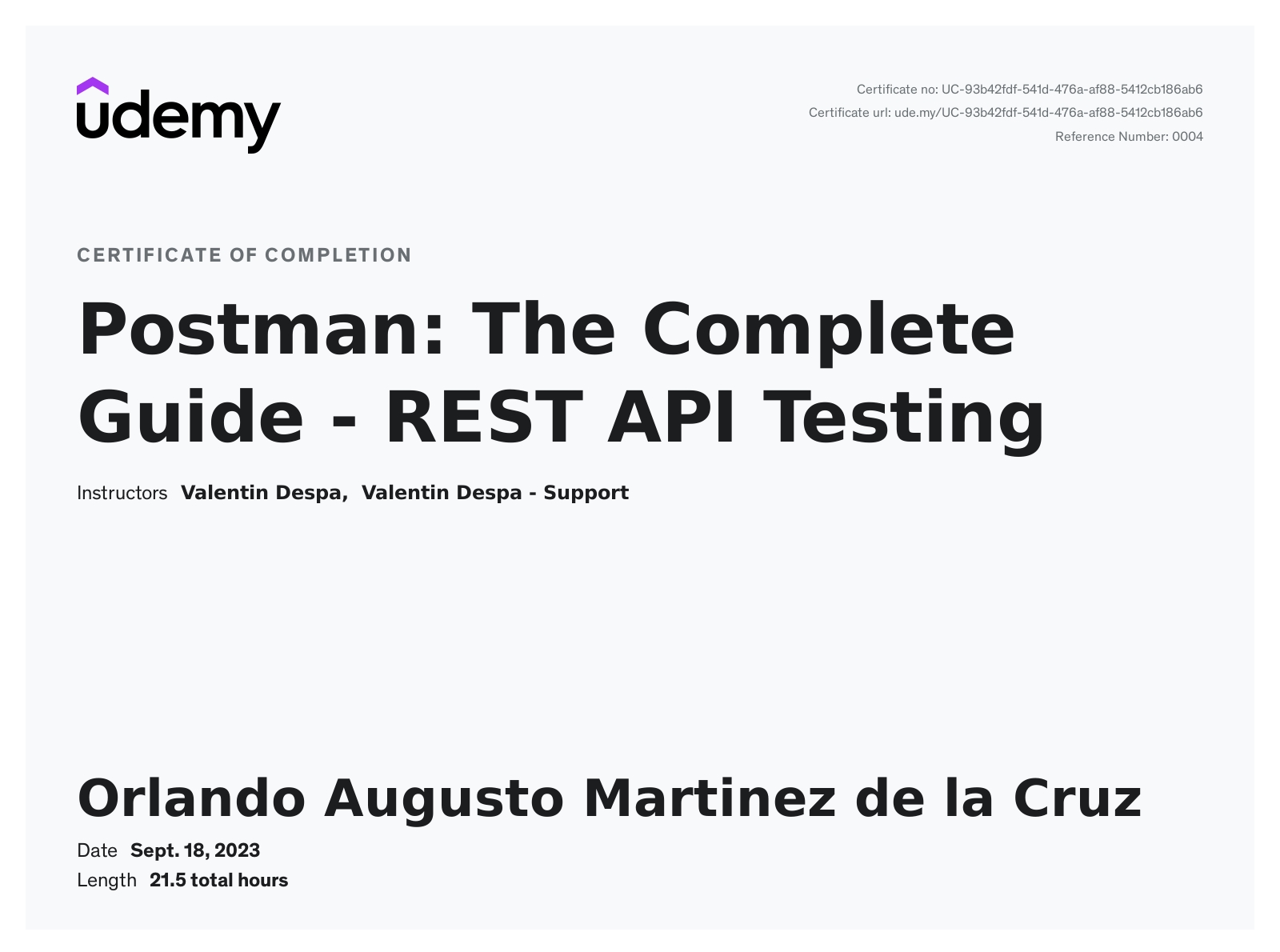 Orlando De la Cruz - QA Engineer | ISTQB-CTFL Certified | QA Automation ...