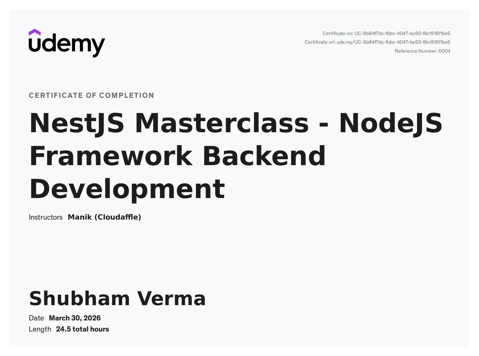 Shubham Verma - Software Engineer Backend | Golang | NestJs | Java ...