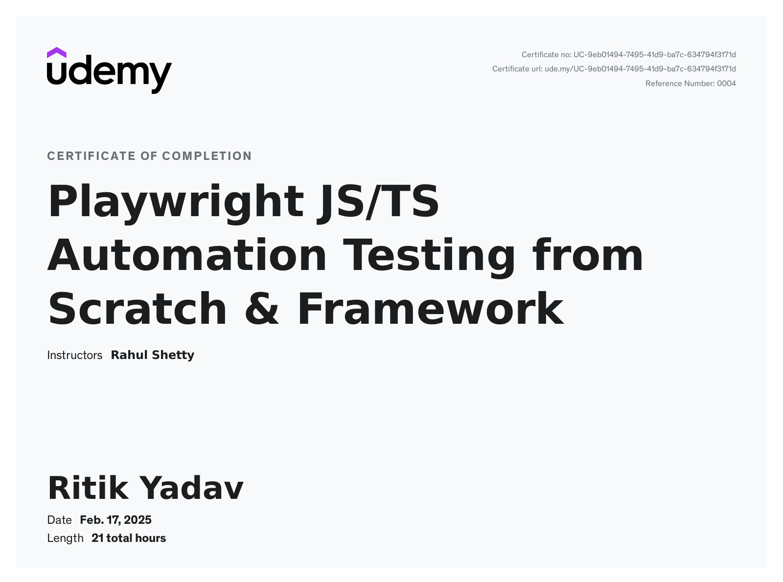 Ritik Yadav - Automation Test Engineer | Selenium WebDriver | Mobile ...