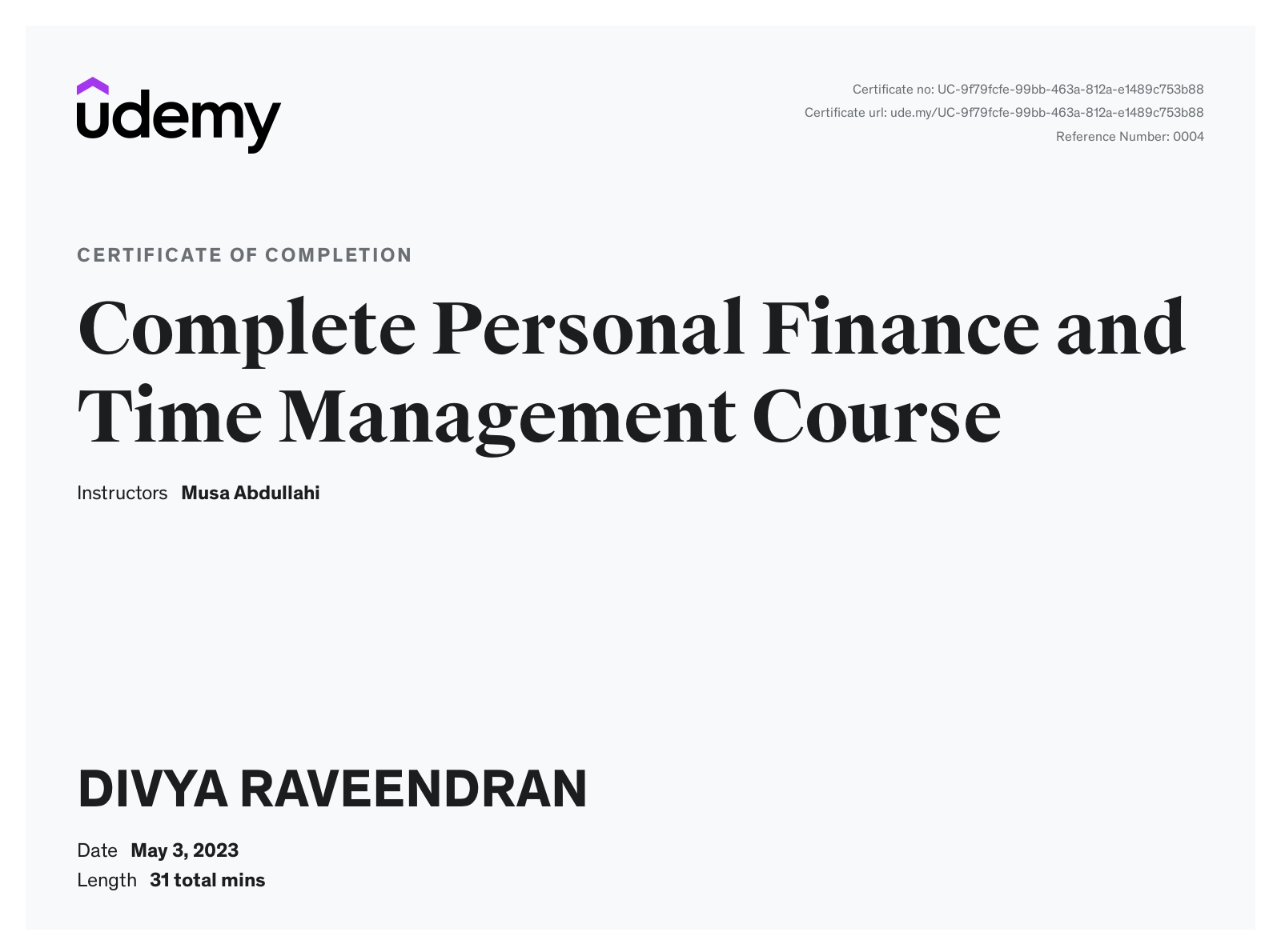 Complete Personal Finance and Time Management Course