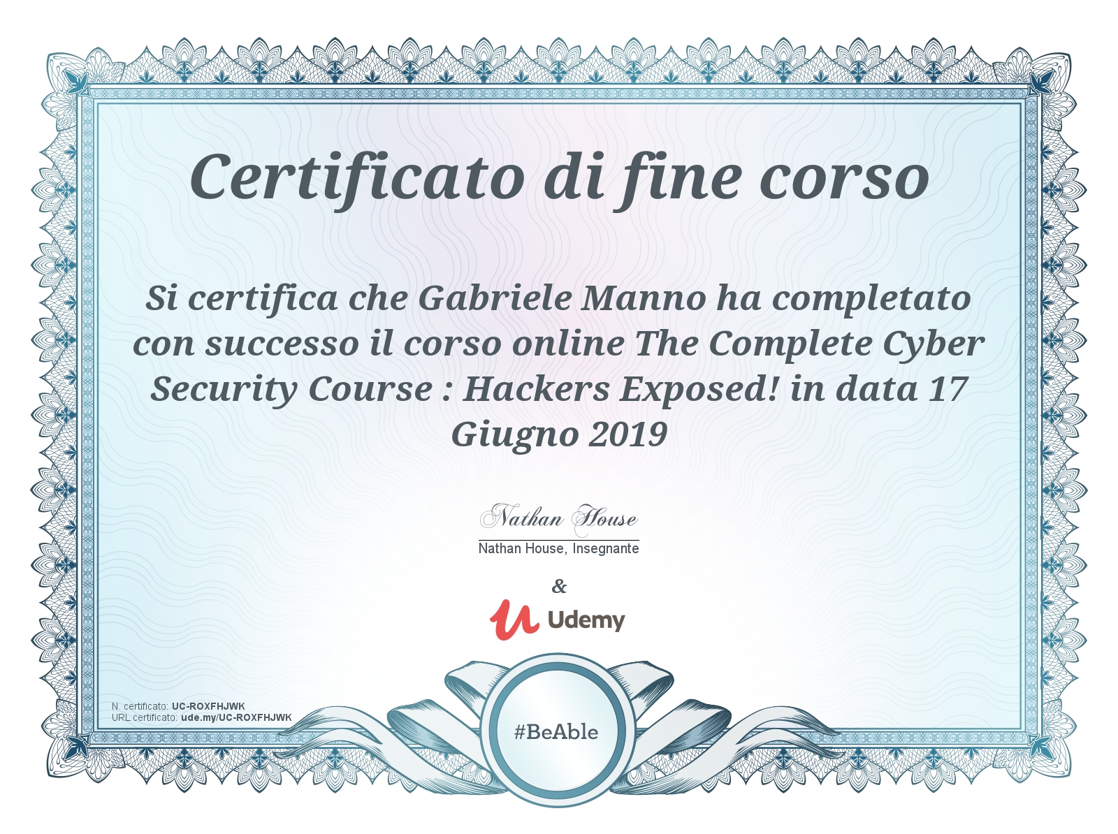 Oracle Associate Certification Gabriele Manno - ReActive | Gruppo AlmavivA | LinkedIn