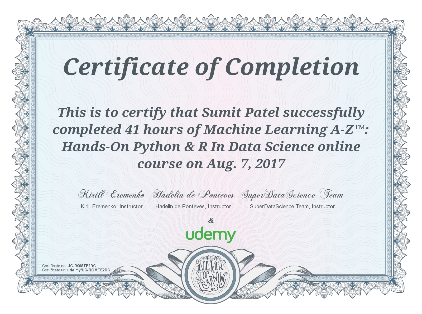 Sumit Patel - Data Scientist || Machine Learning || SQL || Pandas ...