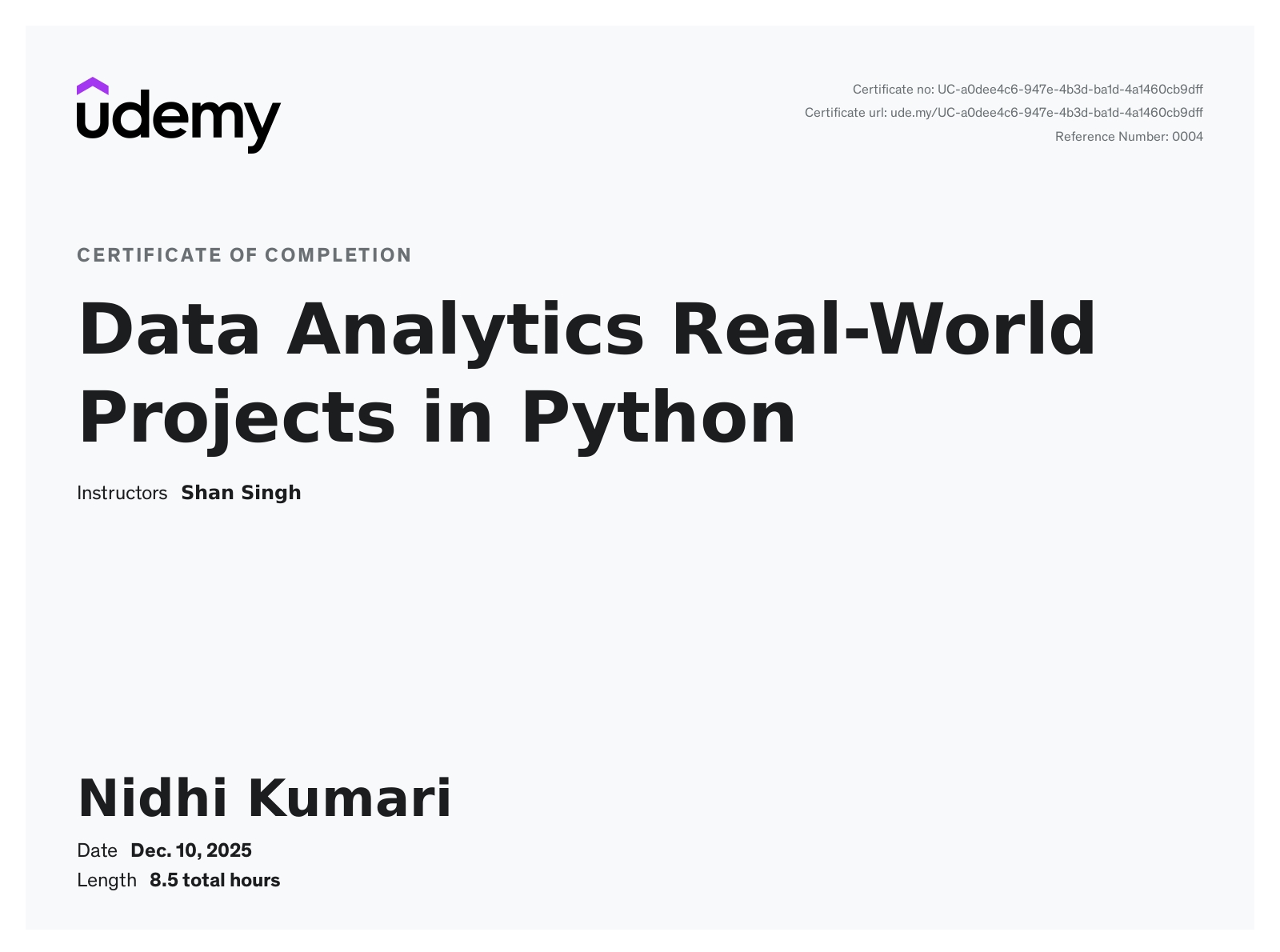 Nidhi Kumari - Aspiring AI/ML Engineer | SQL | Python(numpy , pandas ...