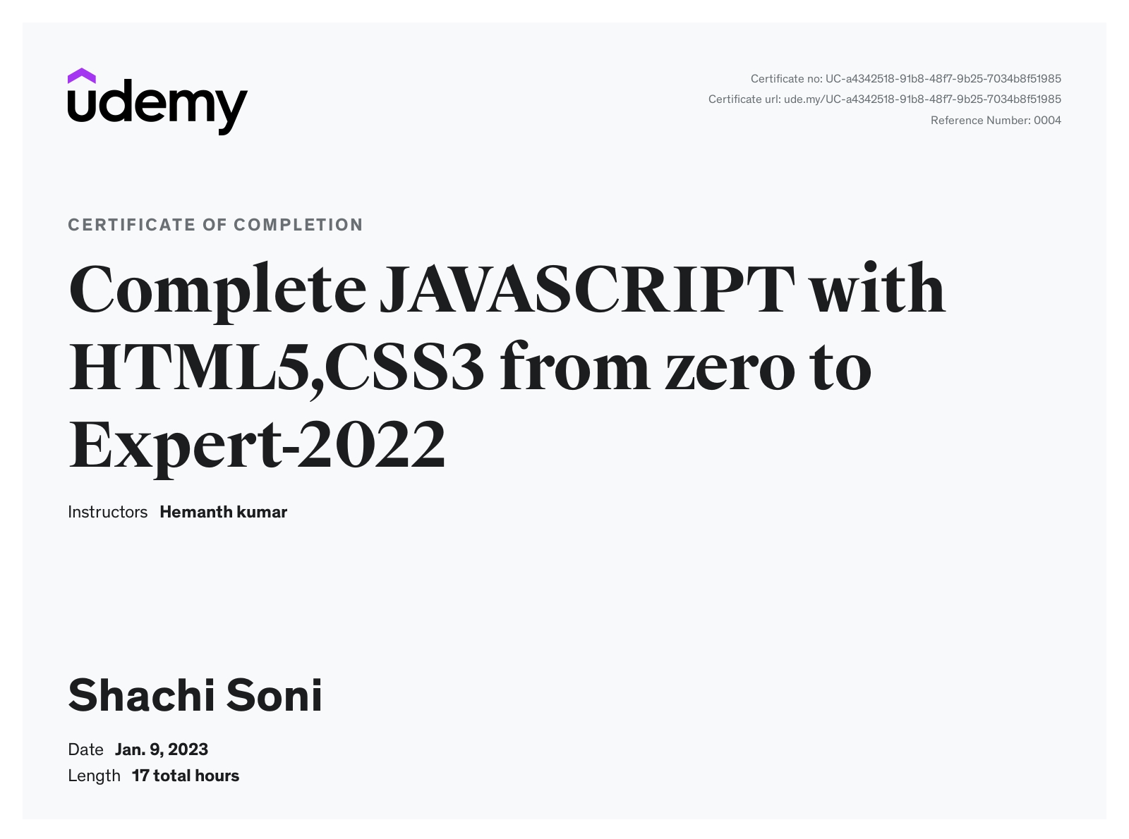Shachi S. - Full Stack Developer | MERN | 1YOE | immediate joiner ...